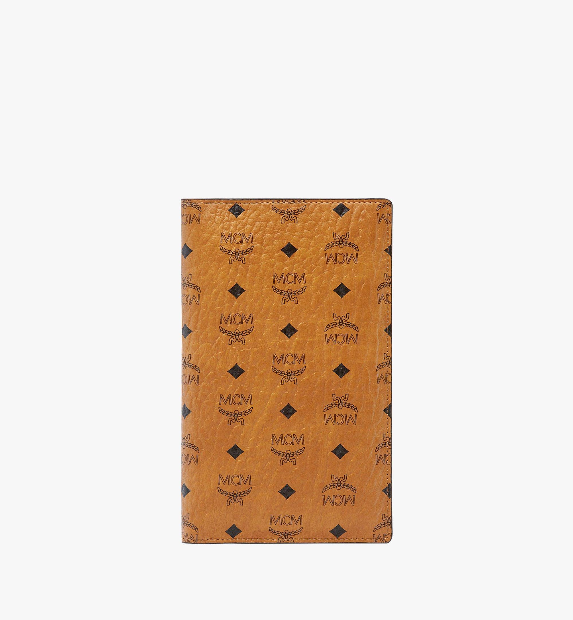 One Size Passport Holder in Visetos Original Cognac MCM ®UK