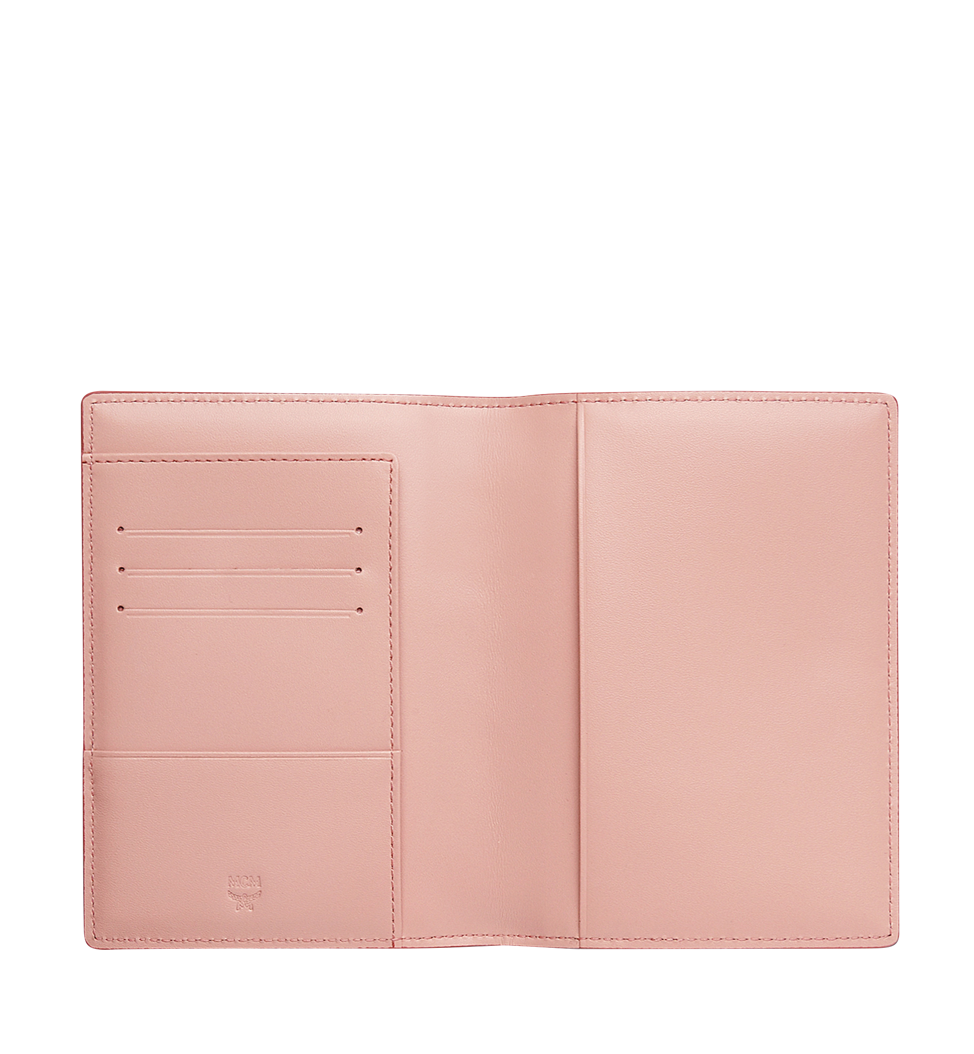 MCM Rabbit Passport Holder in Visetos Pink MYV8SXL45PZ001 Alternate View 3