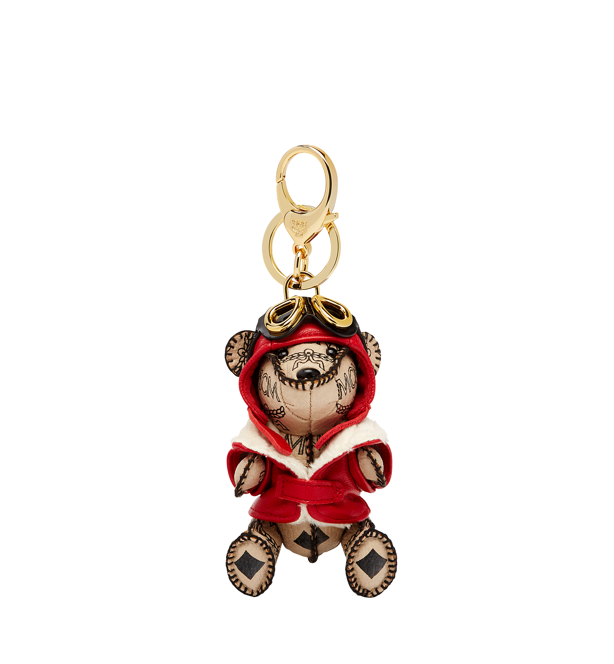 MCM Aviator Bear Animal Charm Beige MYZ6AXA12IG001 Alternate View 1