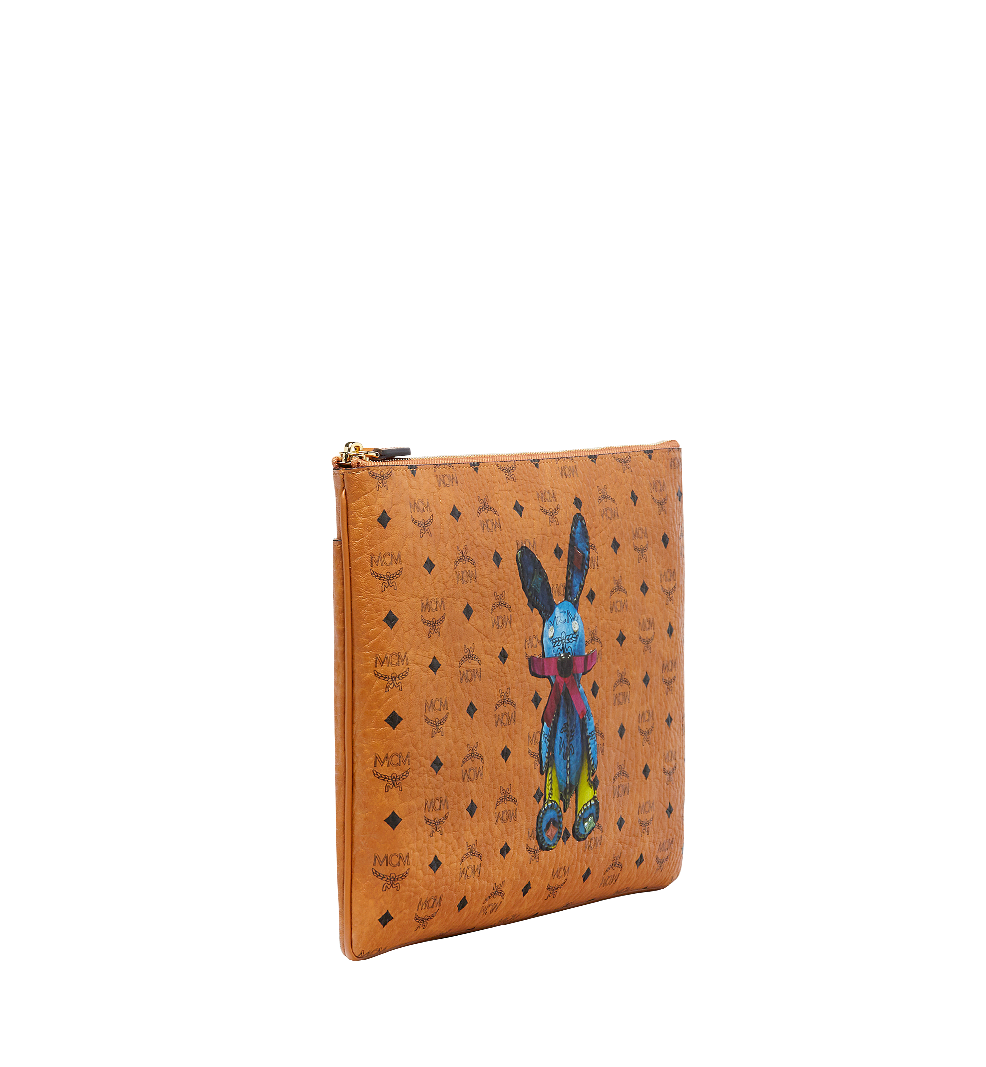 MCM Rabbit Crossbody Pouch in Visetos Cognac MYZ6AXL81CO001 Alternate View 1