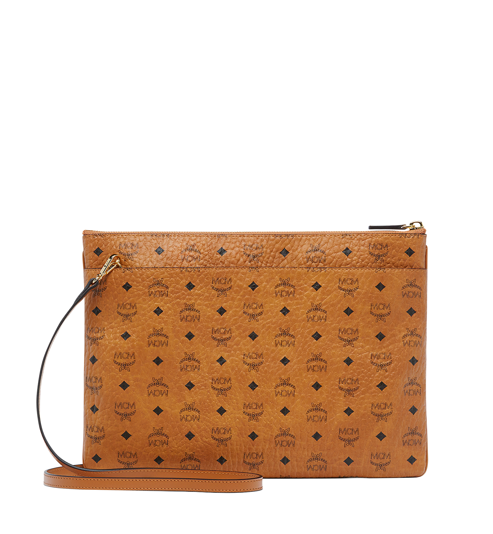MCM Rabbit Crossbody Pouch in Visetos Cognac MYZ6AXL81CO001 Alternate View 2