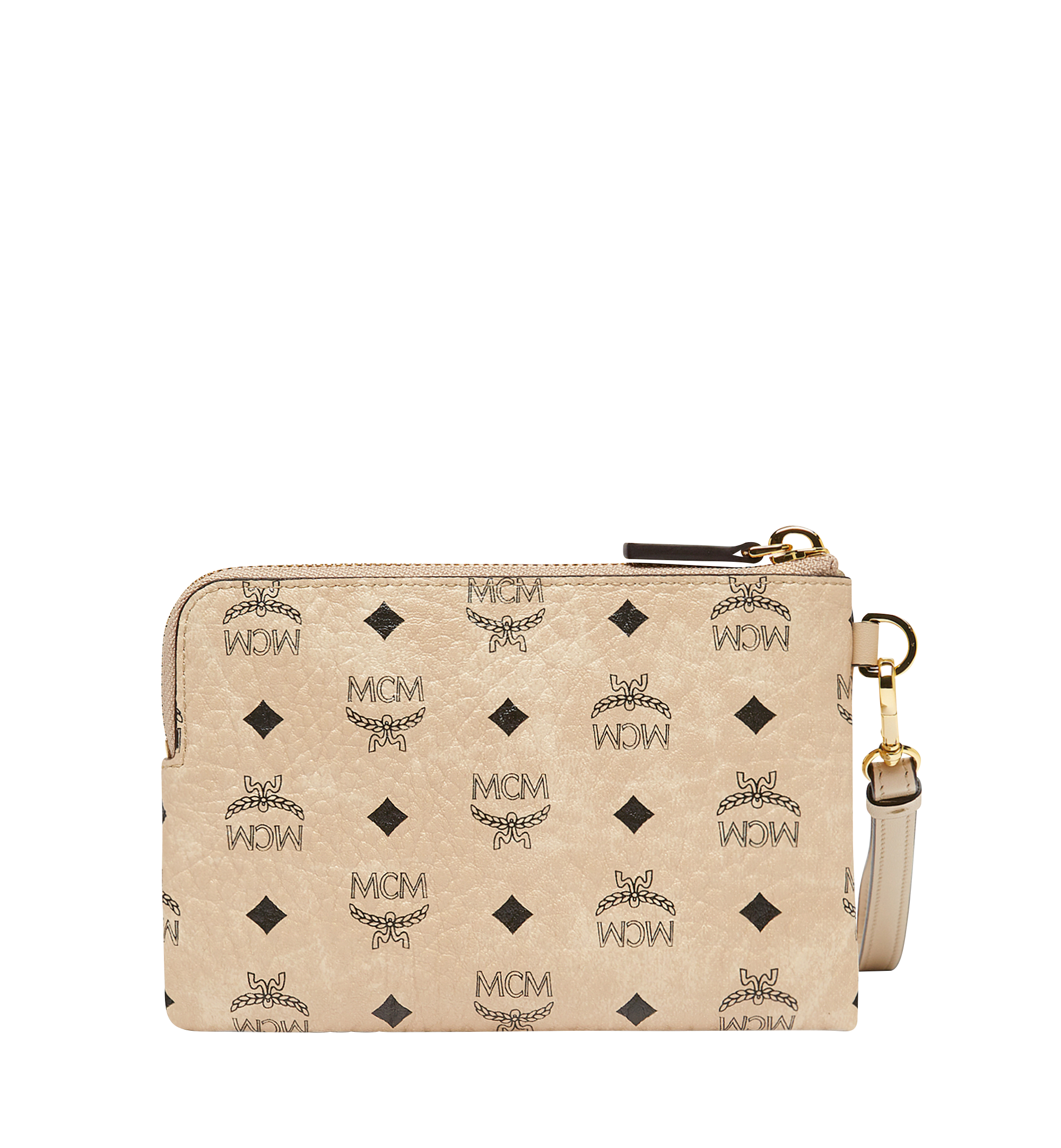 Small Color Visetos Tech Pouch Beige MCM UK
