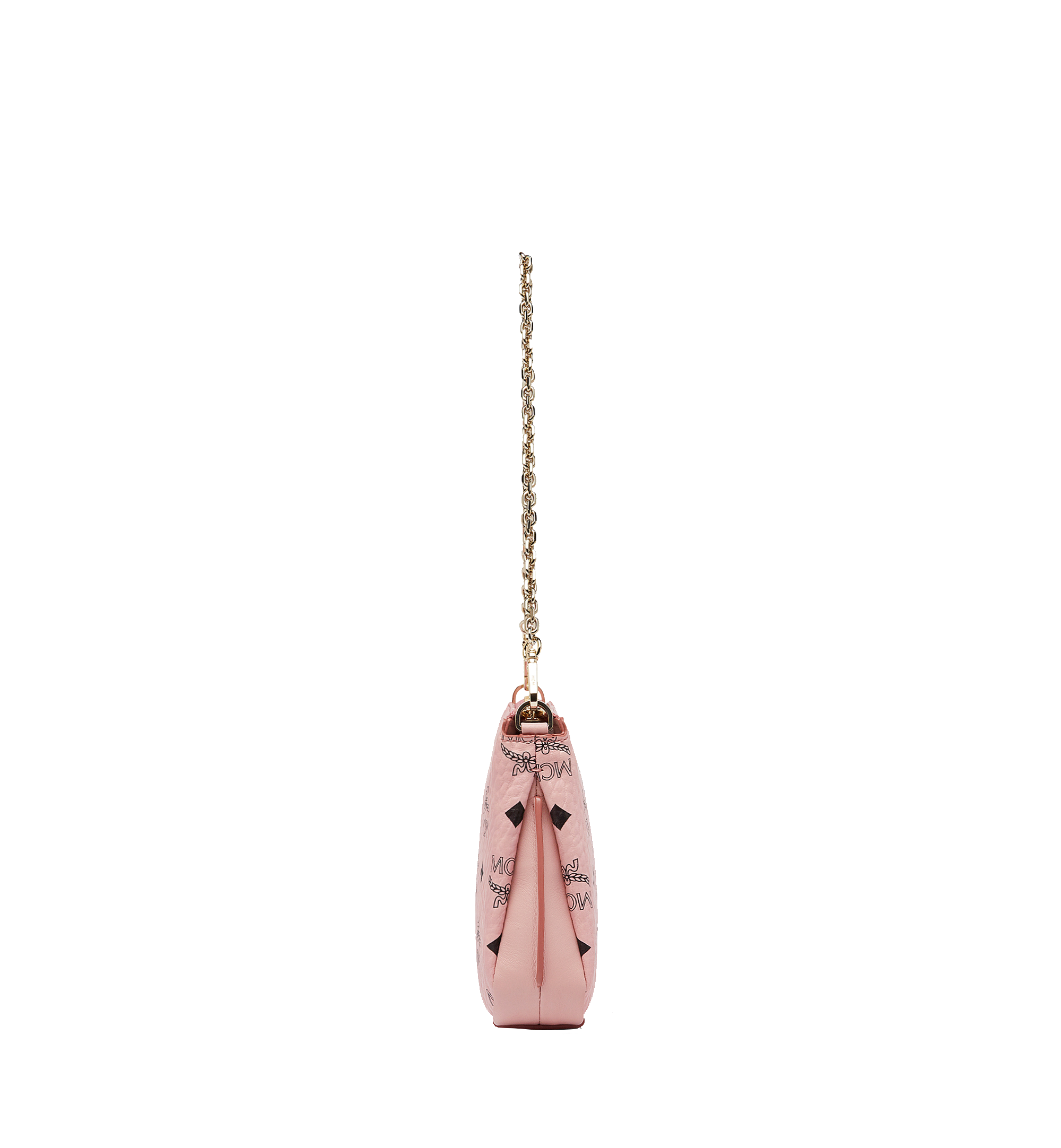 MCM Rabbit Top Zip Shoulder Bag in Visetos Pink MYZ7SXL29PZ001 Alternate View 2