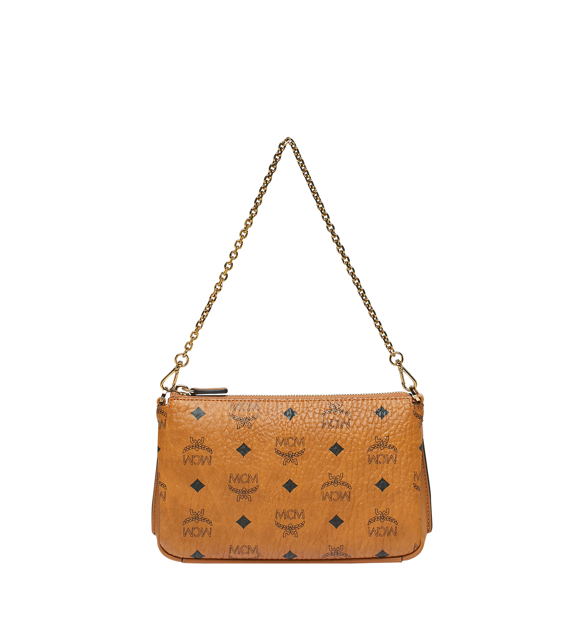 Medium Tracy Top Zip Crossbody in Visetos COGNAC | MCM ®ES