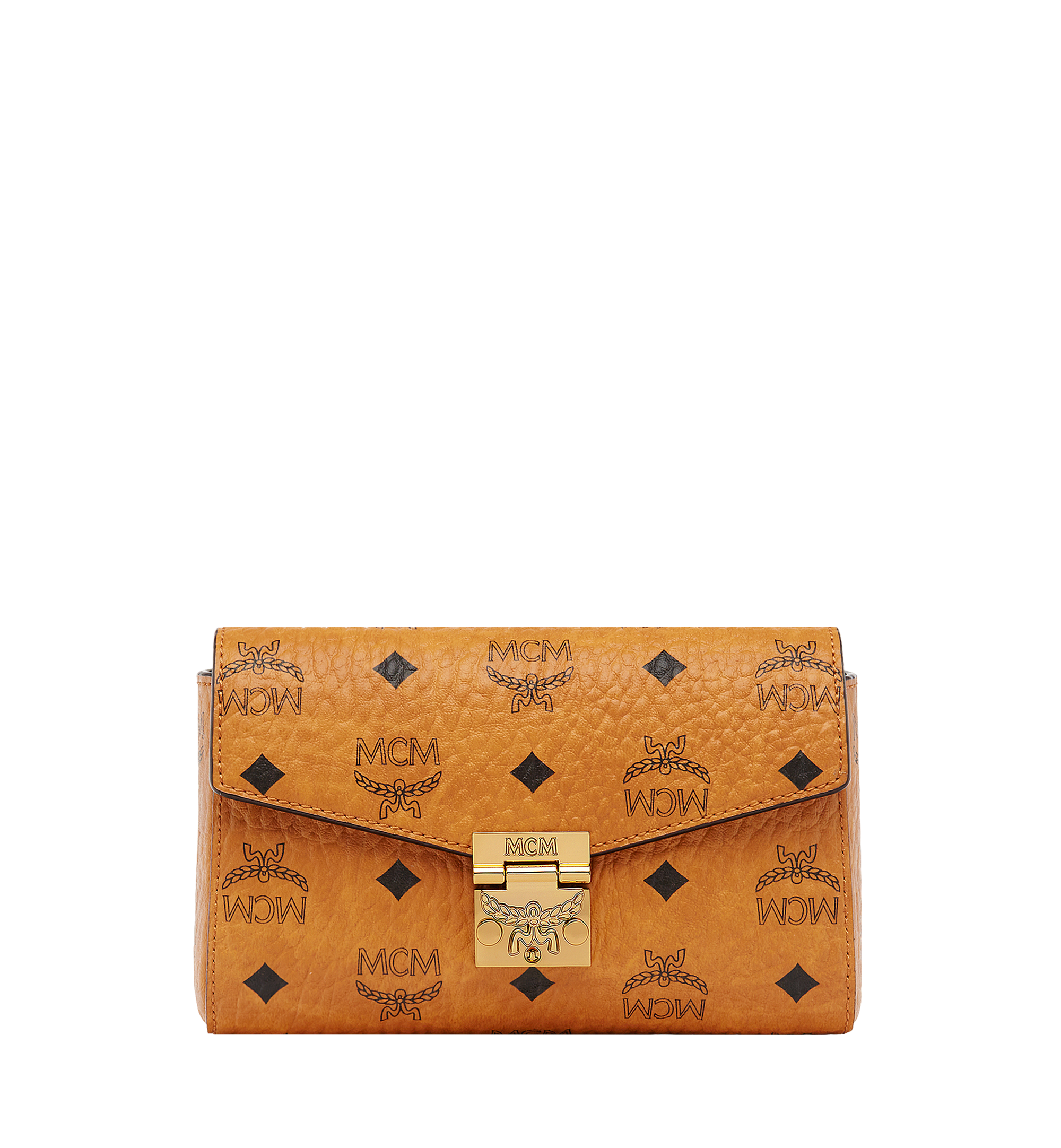 MCM Tracy Flap Crossbody in Visetos Cognac MYZ8AME04CO001 Alternate View 1