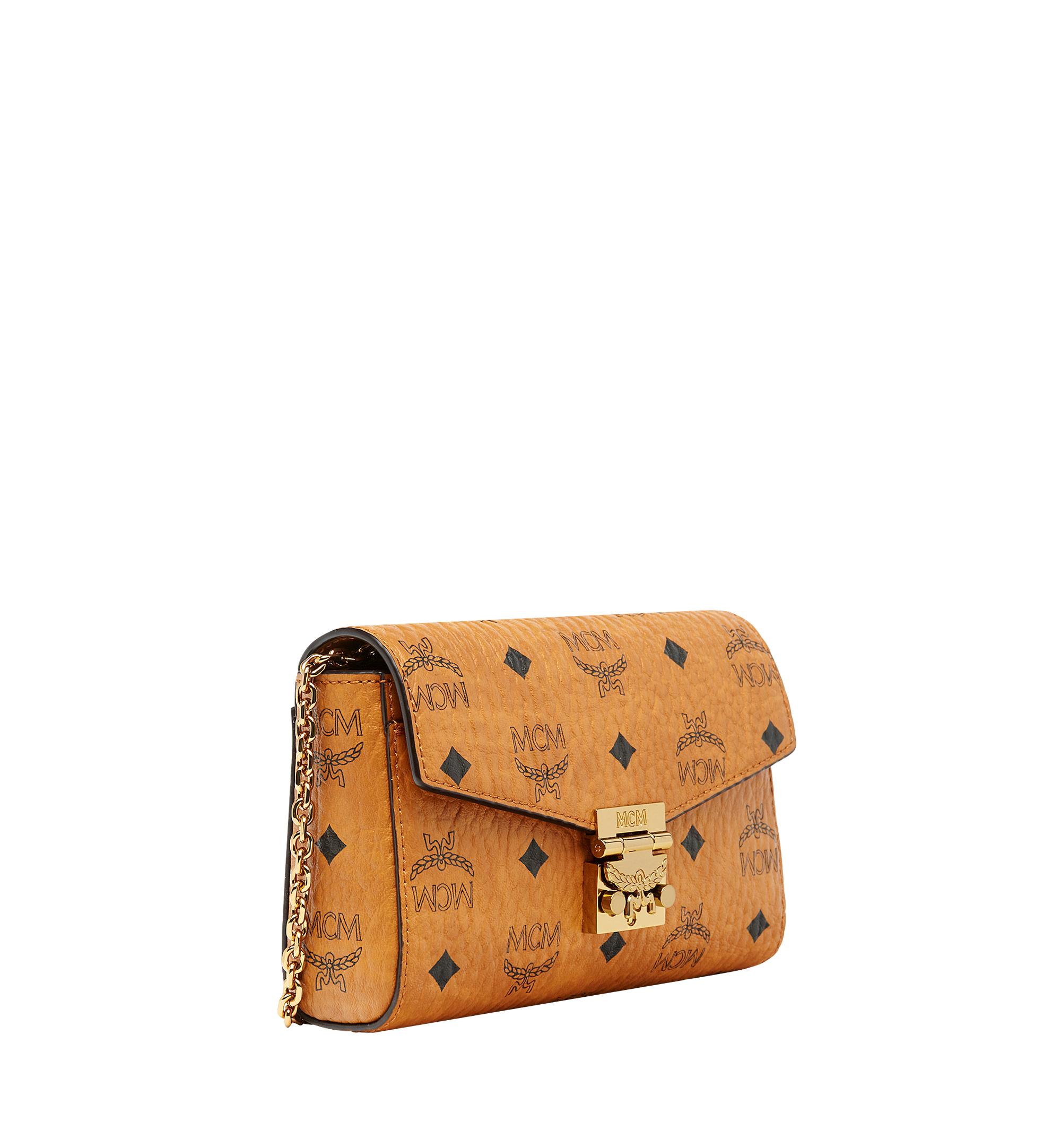 MCM Tracy Flap Crossbody in Visetos Cognac MYZ8AME04CO001 Alternate View 1