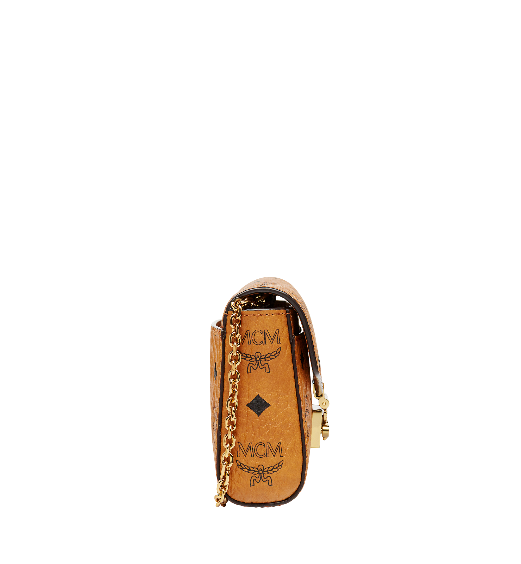 Small Millie Flap Crossbody-Tasche in Visetos COGNAC | MCM ®DE