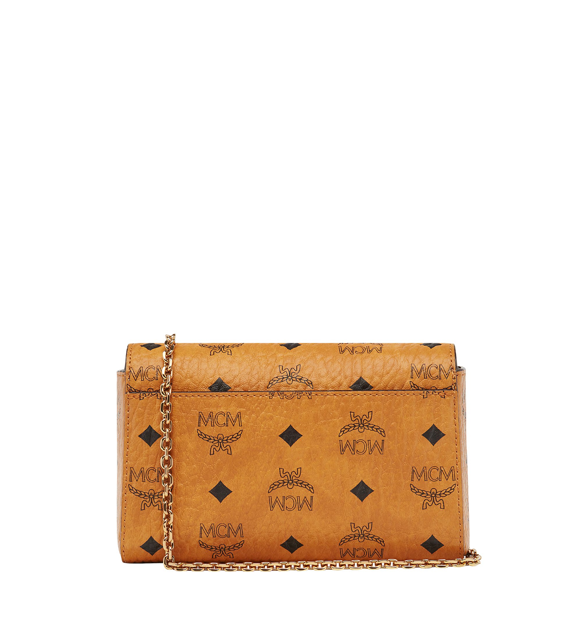 MCM Tracy Flap Crossbody in Visetos Cognac MYZ8AME04CO001 Alternate View 3