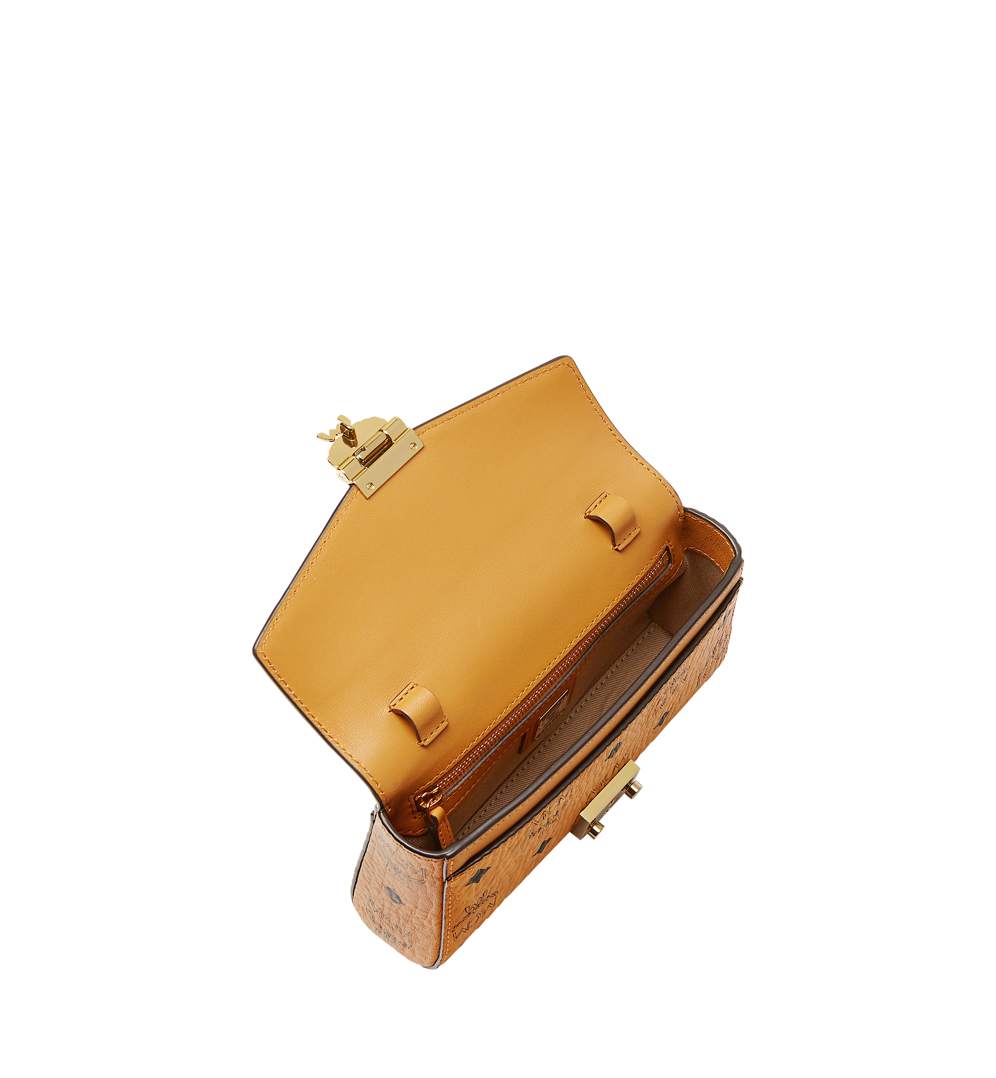 MCM Tracy Flap Crossbody in Visetos Cognac MYZ8AME04CO001 Alternate View 4