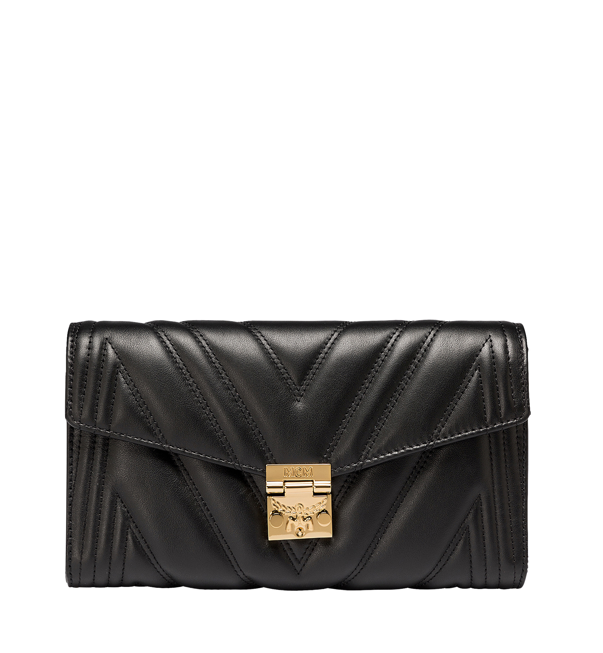MCM Tracy Flap Crossbody in Quilted Leather Black MYZ8AME42BK001 Alternate View 1
