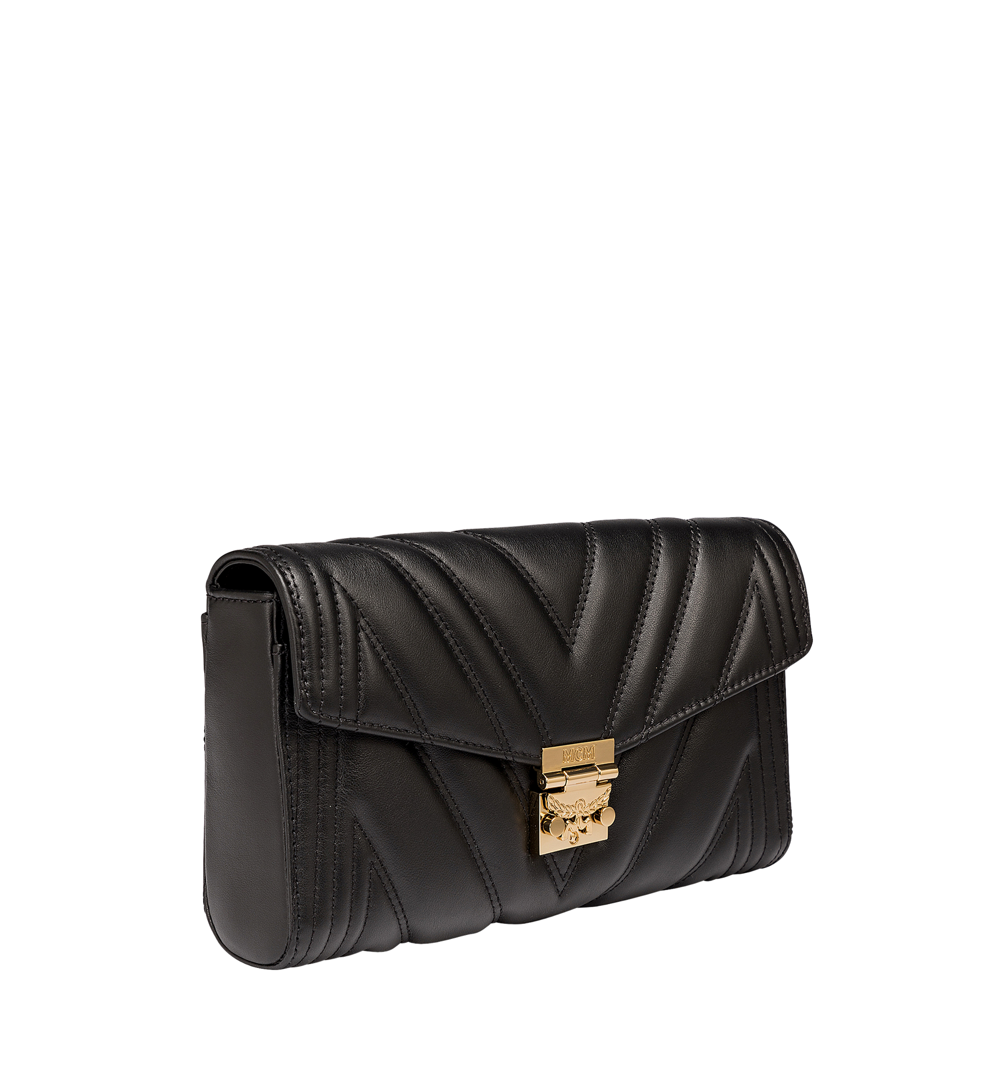 MCM Tracy Flap Crossbody in Quilted Leather Black MYZ8AME42BK001 Alternate View 1