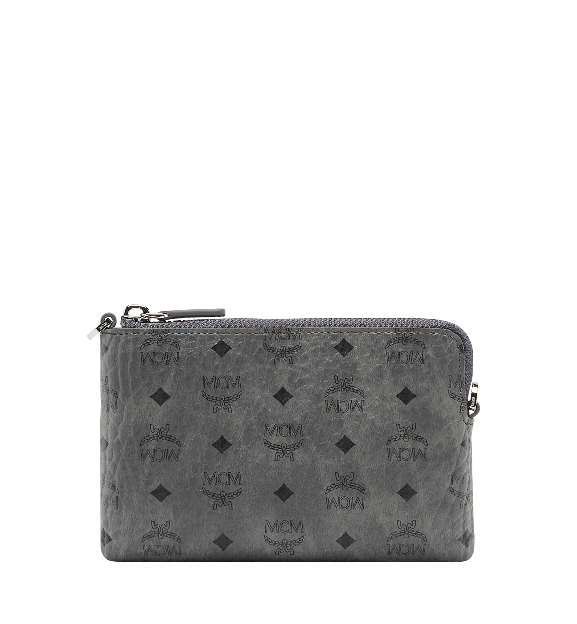 grey mcm purse