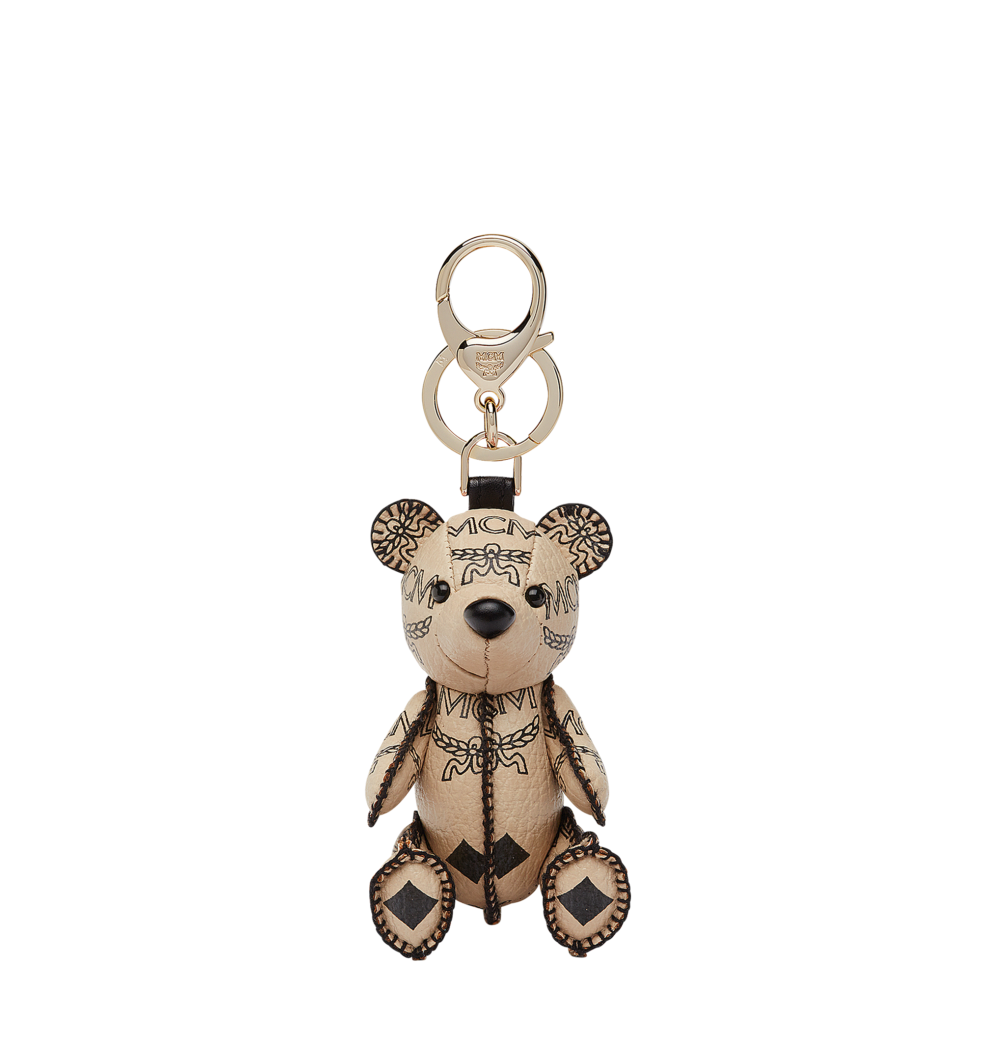 MCM Park Bear Charm in Visetos