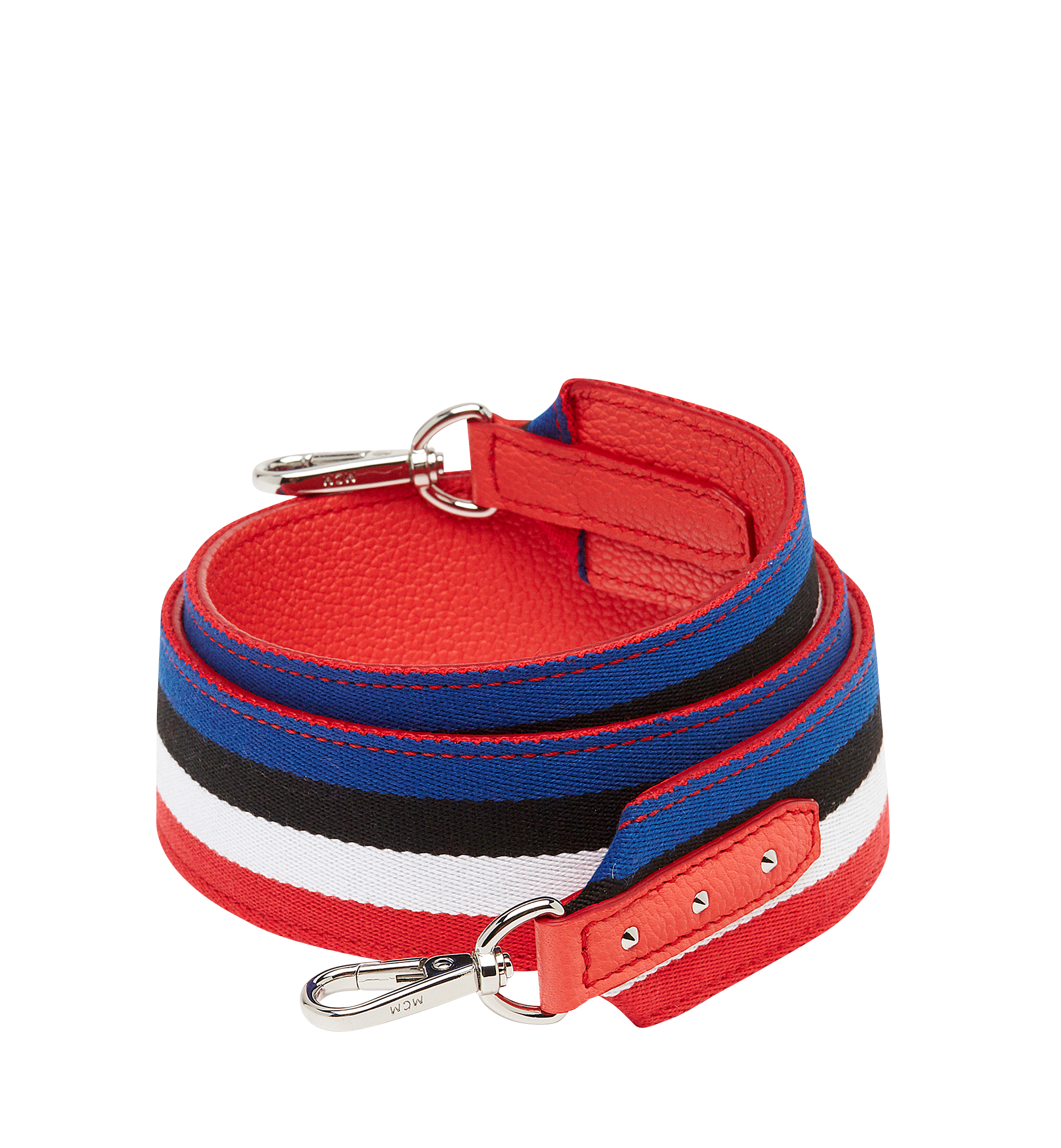 MCM Milla Reversible Stripe Shoulder Strap Orange MYZ8SMA44OG001 Alternate View 1