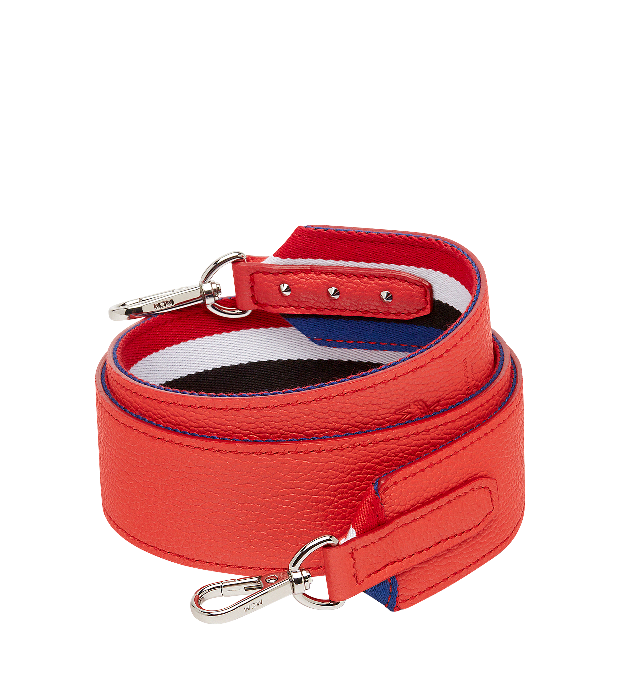 MCM Milla Reversible Stripe Shoulder Strap Orange MYZ8SMA44OG001 Alternate View 1