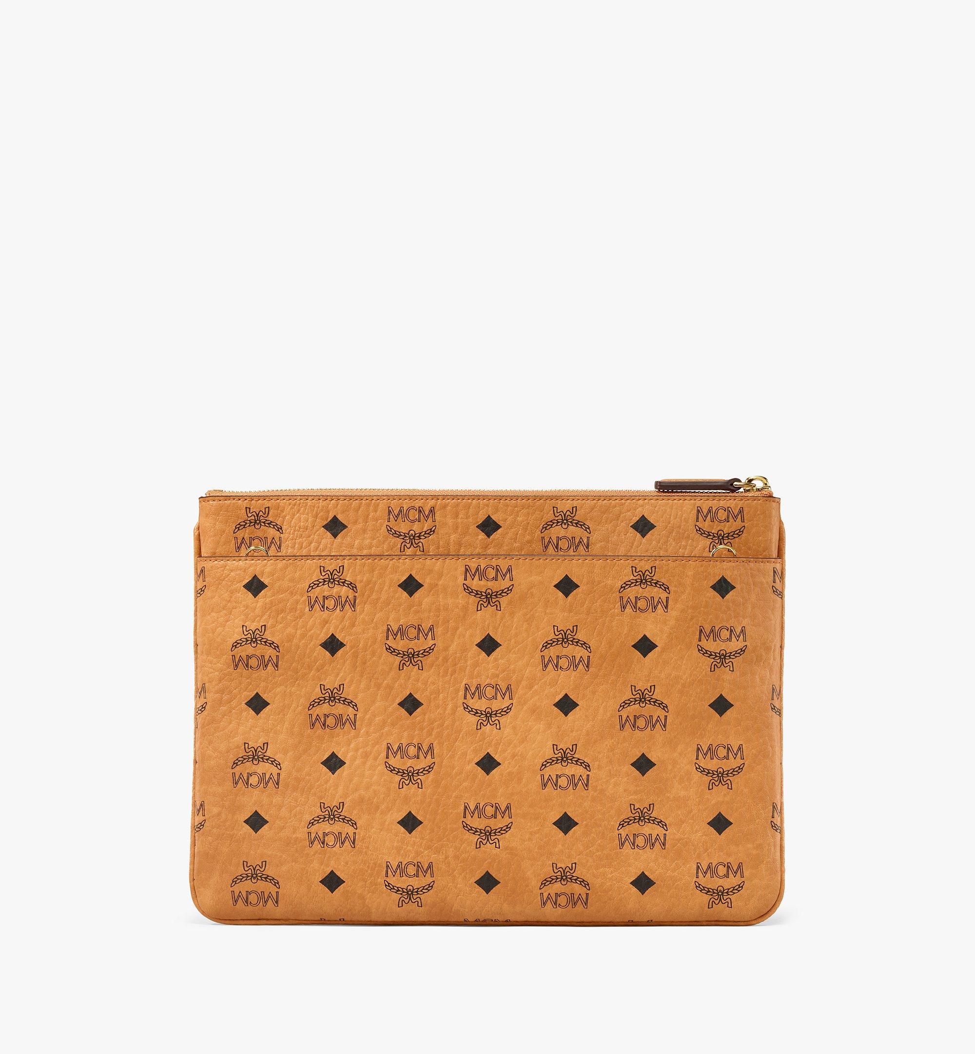 Mcm foldover outlet clutch crossbody bag