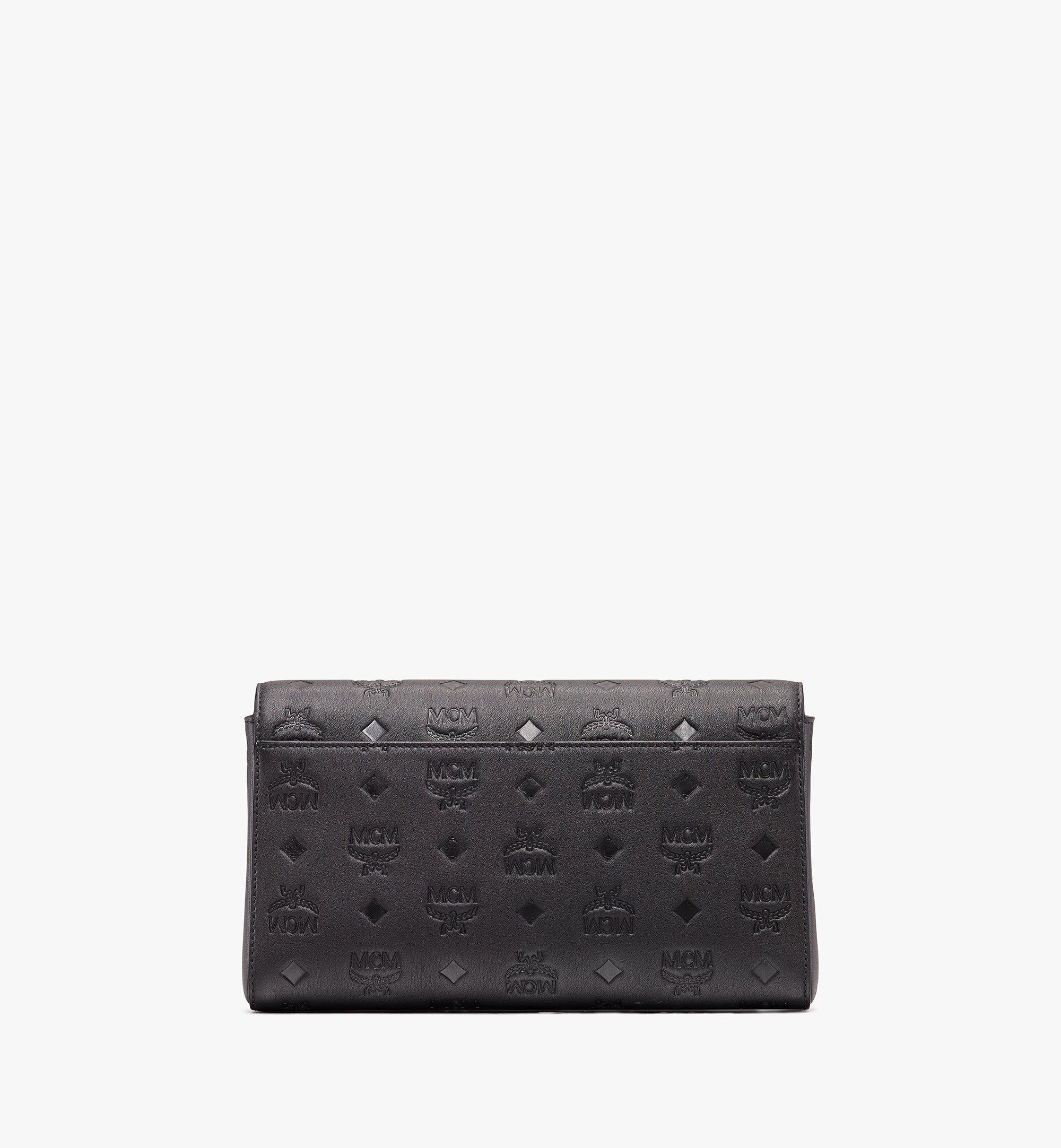 Medium Millie Crossbody In Monogram Leather Black Mcm De