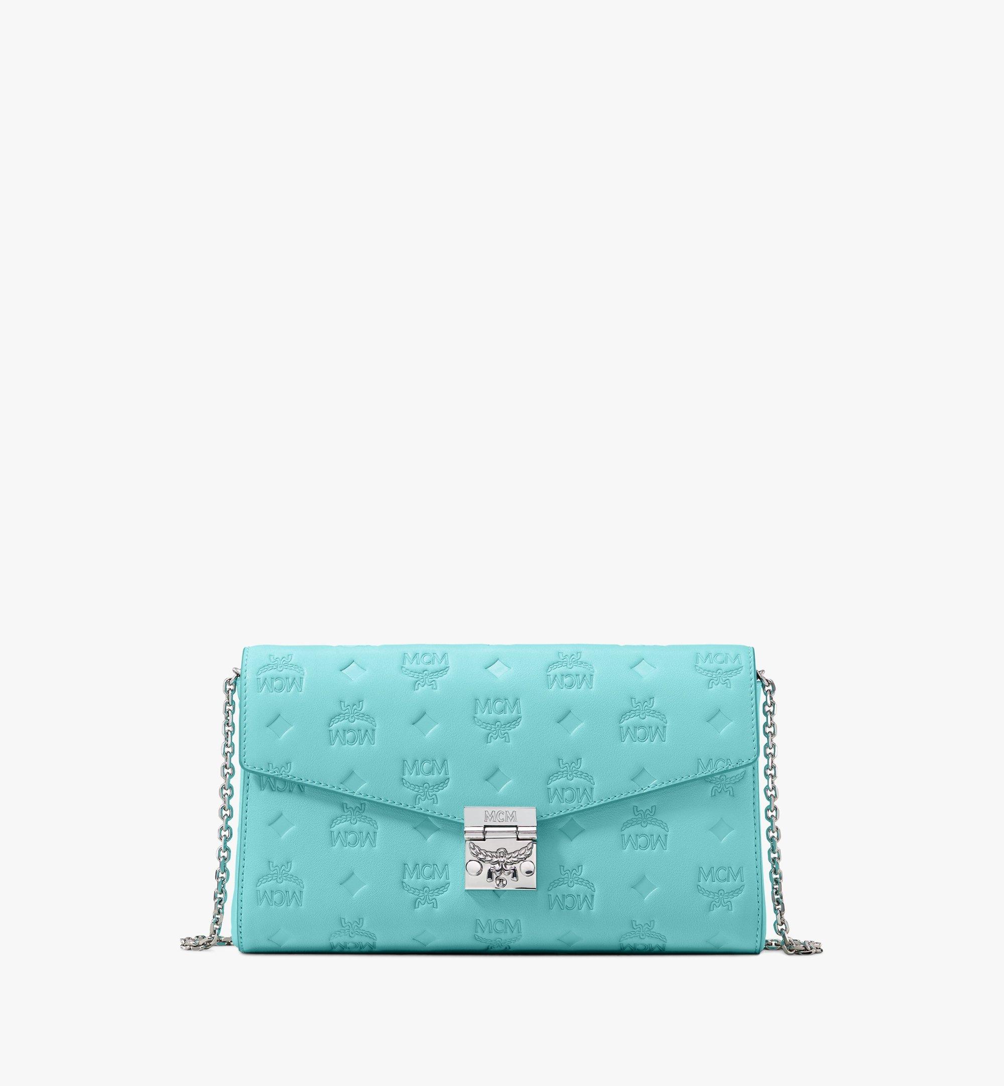 Mcm Millie Crossbodytasche Aus Leder Mit Monogramm In Pool Blue ModeSens