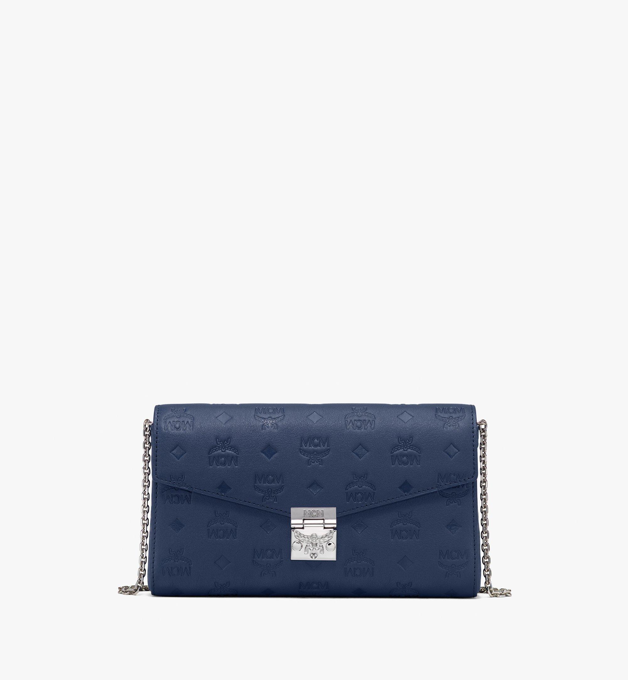 blue mcm crossbody