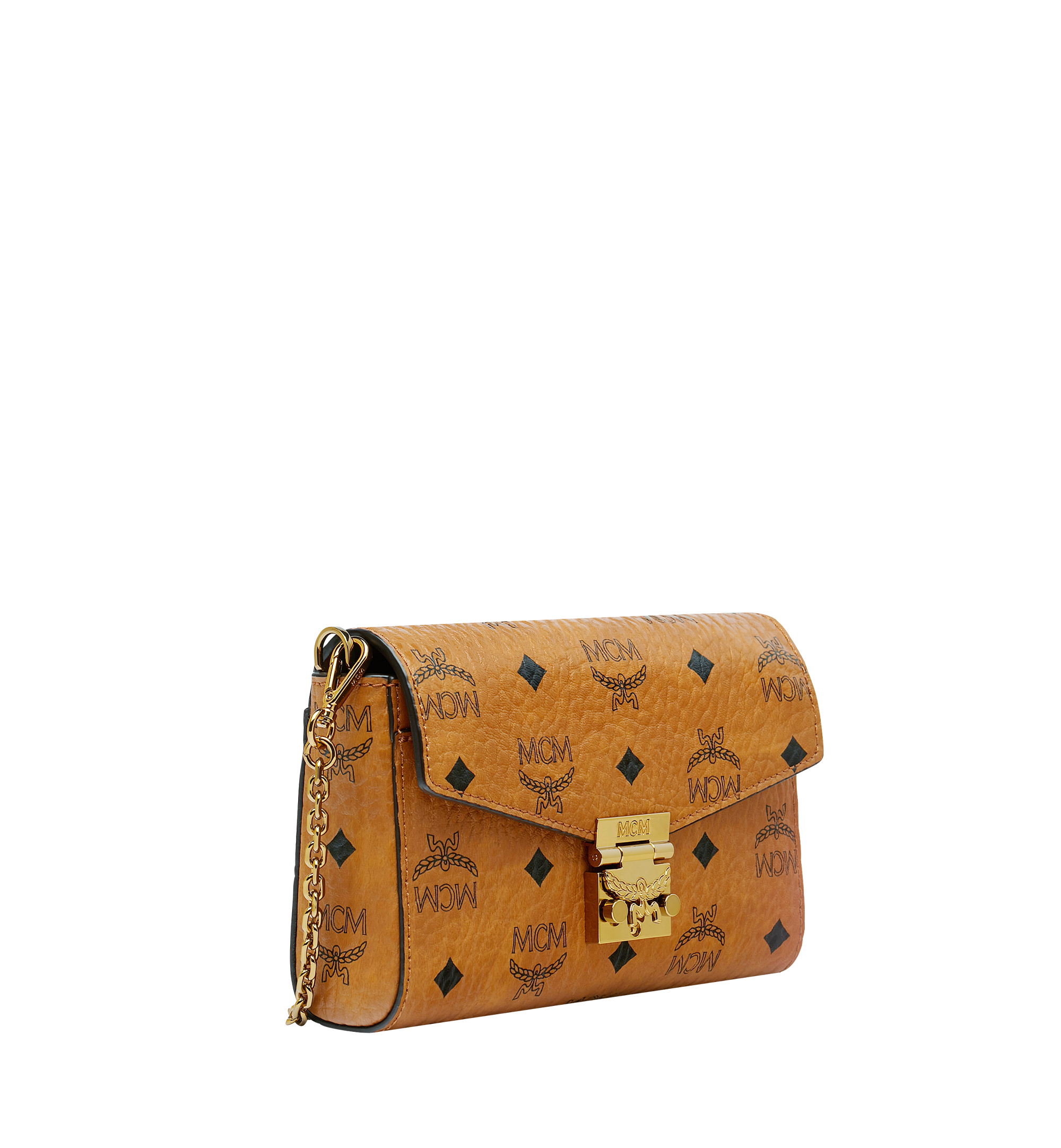 MCM Millie Visetos Flap Crossbody Bag