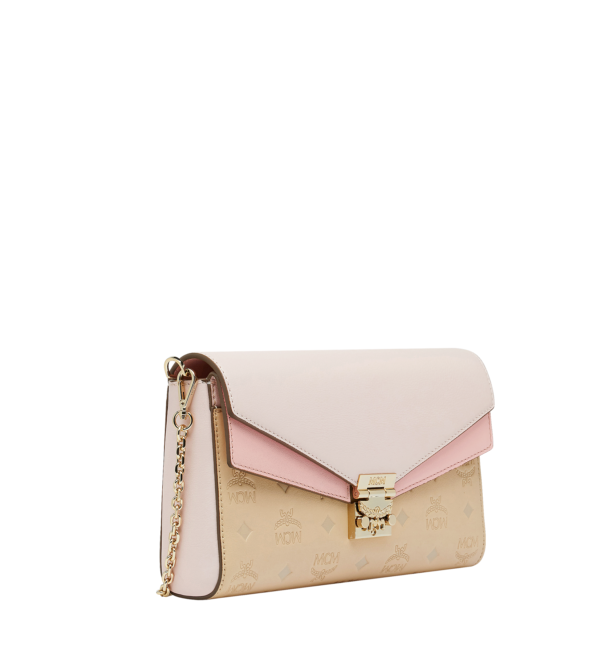 MCM Tracy Flap Crossbody in Monogram Leather Beige MYZ9SME07IA001 Alternate View 1