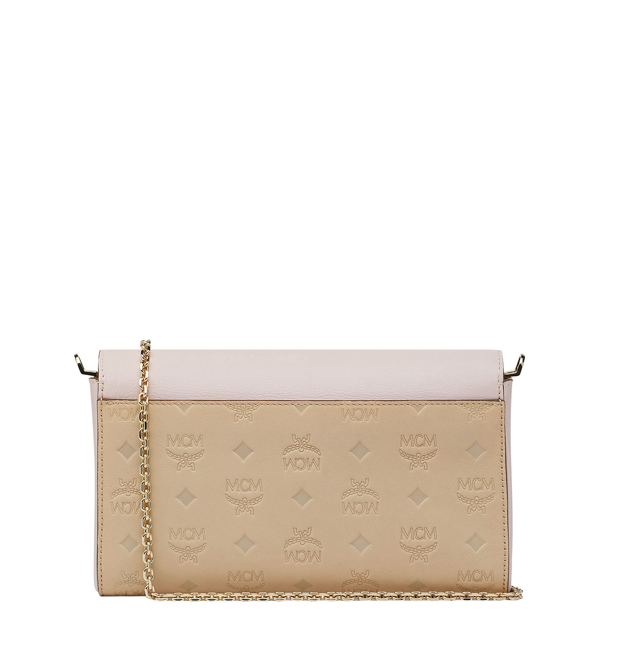 MCM Tracy Flap Crossbody in Monogram Leather Beige MYZ9SME07IA001 Alternate View 3
