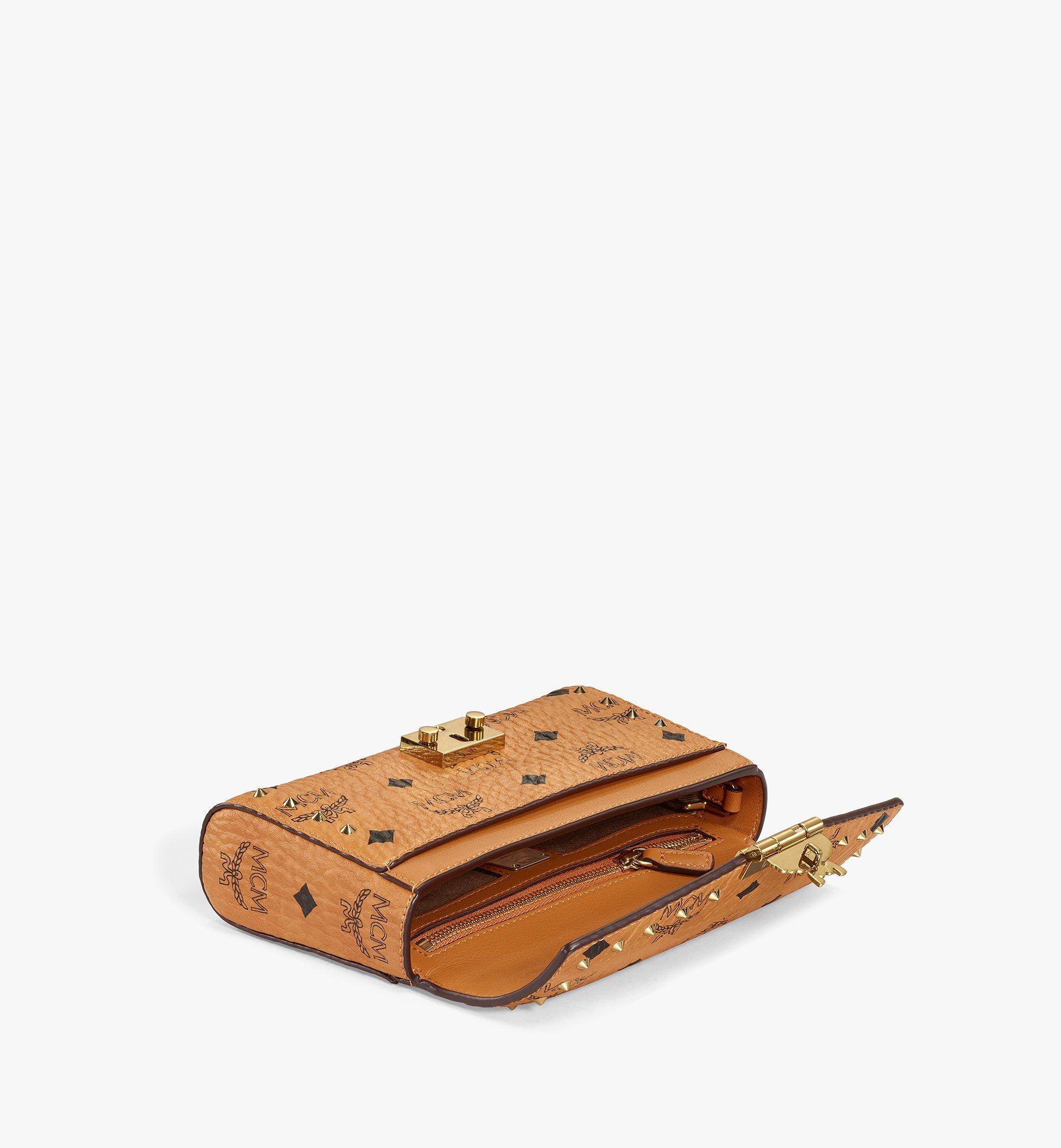 Small Tracy Flap Crossbody in Studded Outline Visetos Cognac | MCM ®US