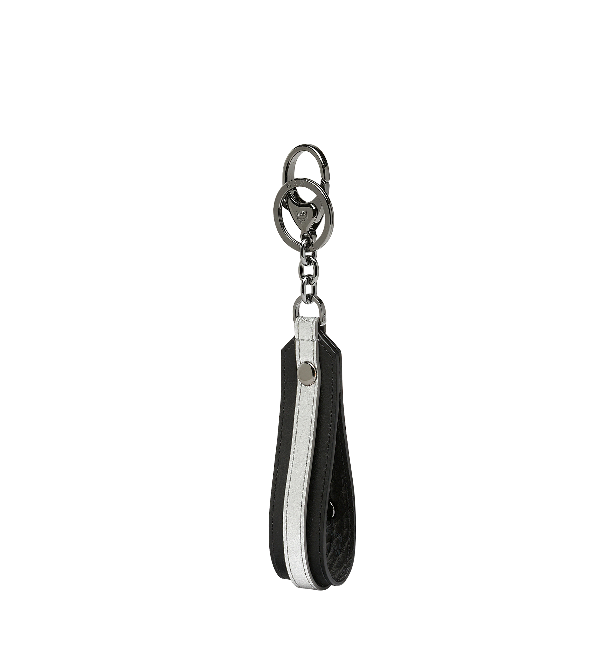 MCM MCM Letter Keyring in Leather Black MYZ9SMM11BK001 Alternate View 1