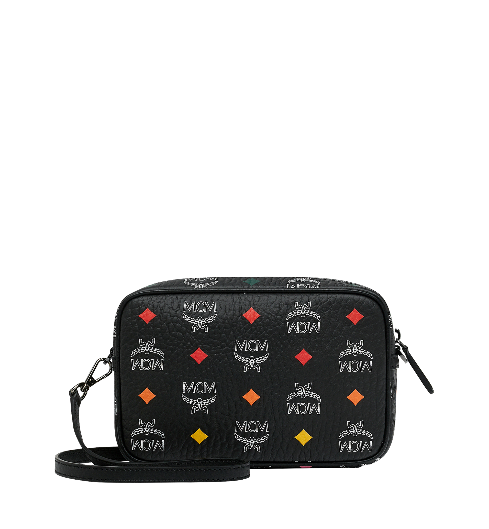 MCM Camera Bag in Skyoptic Visetos Black MYZ9SSV61BA001 Alternate View 3