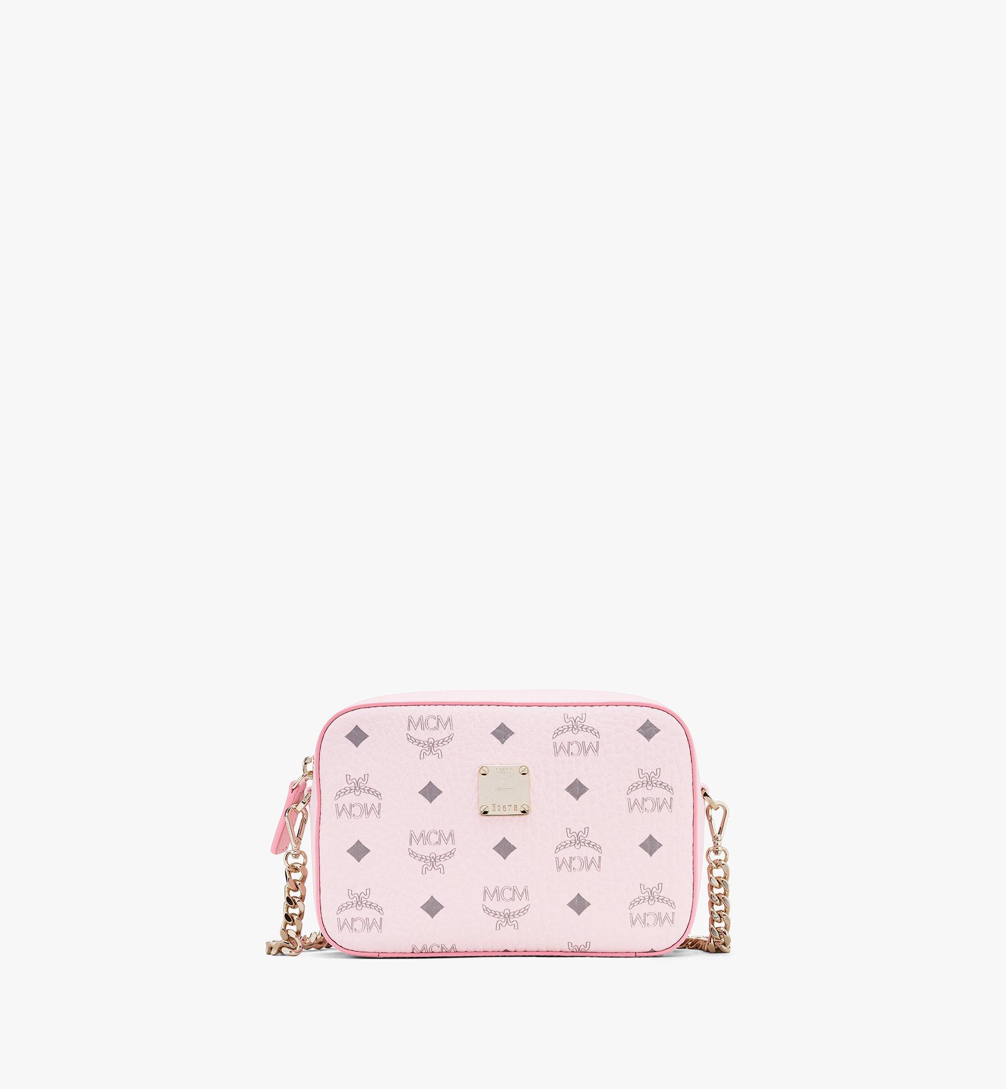 One Size Camera Bag In Visetos Pink Mcm Sg