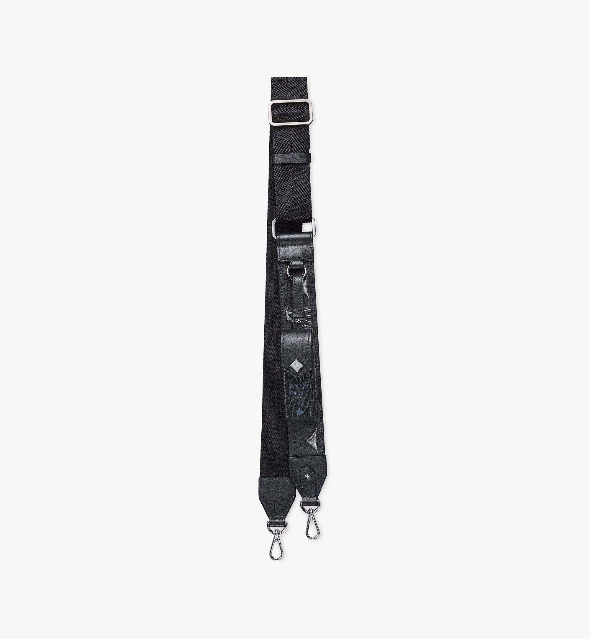 One Size MCM Collection Webbing Strap with Lipstick Case Black | MCM ®HK