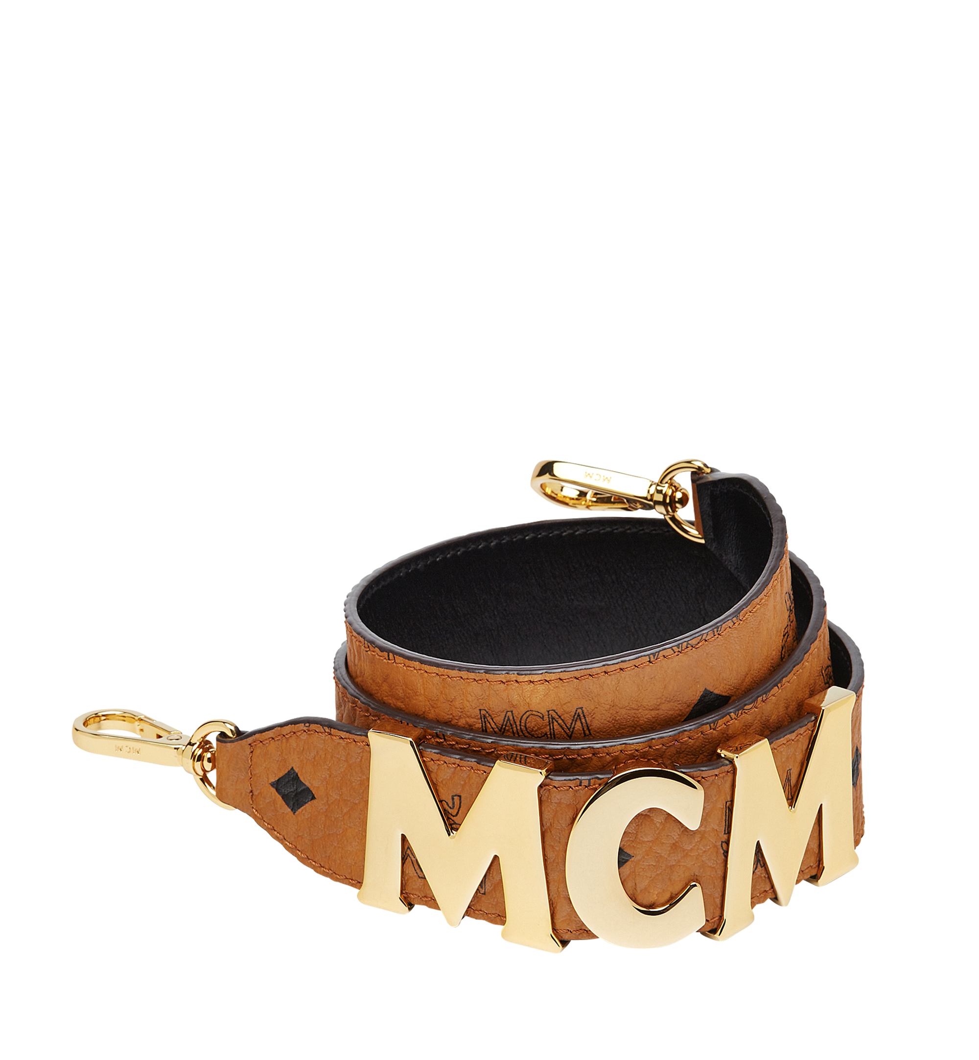 MCM Tracy Shoulder Strap in Visetos Cognac MYZAAPA01CO001 更多视角 1