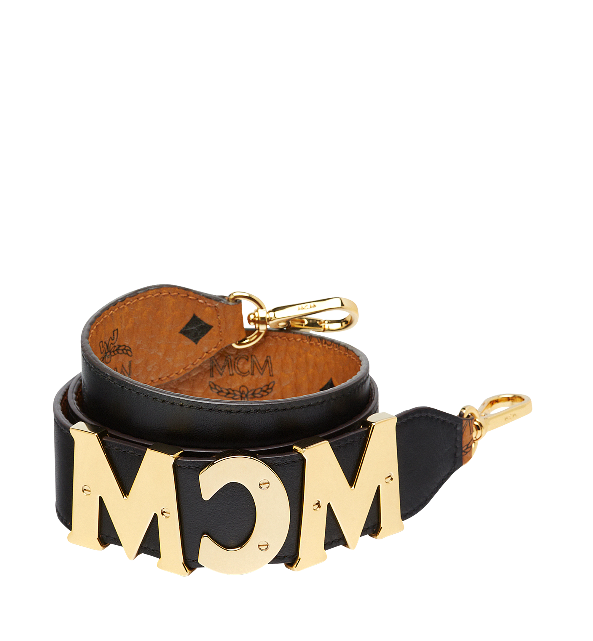 MCM Tracy Shoulder Strap in Visetos Cognac MYZAAPA01CO001 更多视角 1