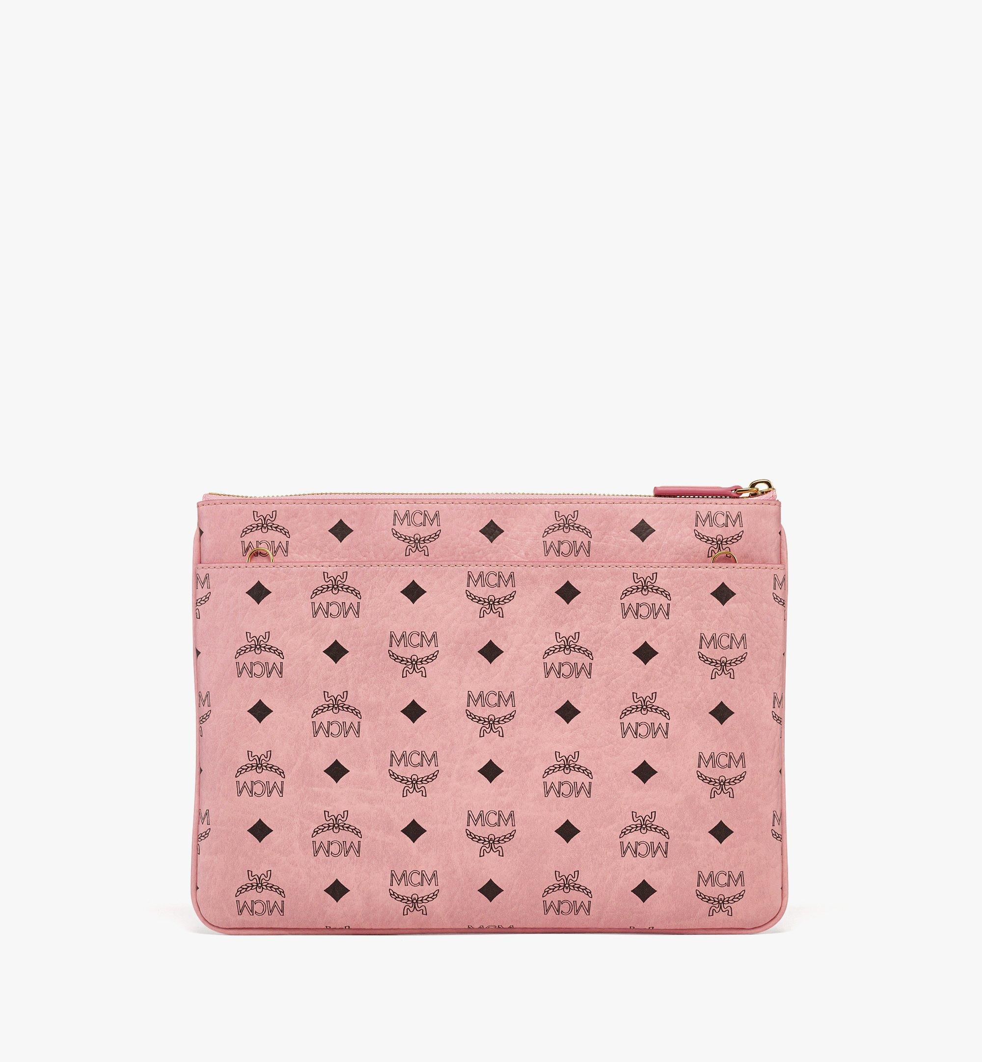 Medium Crossbody Pouch in Visetos Original Pink MCM FR