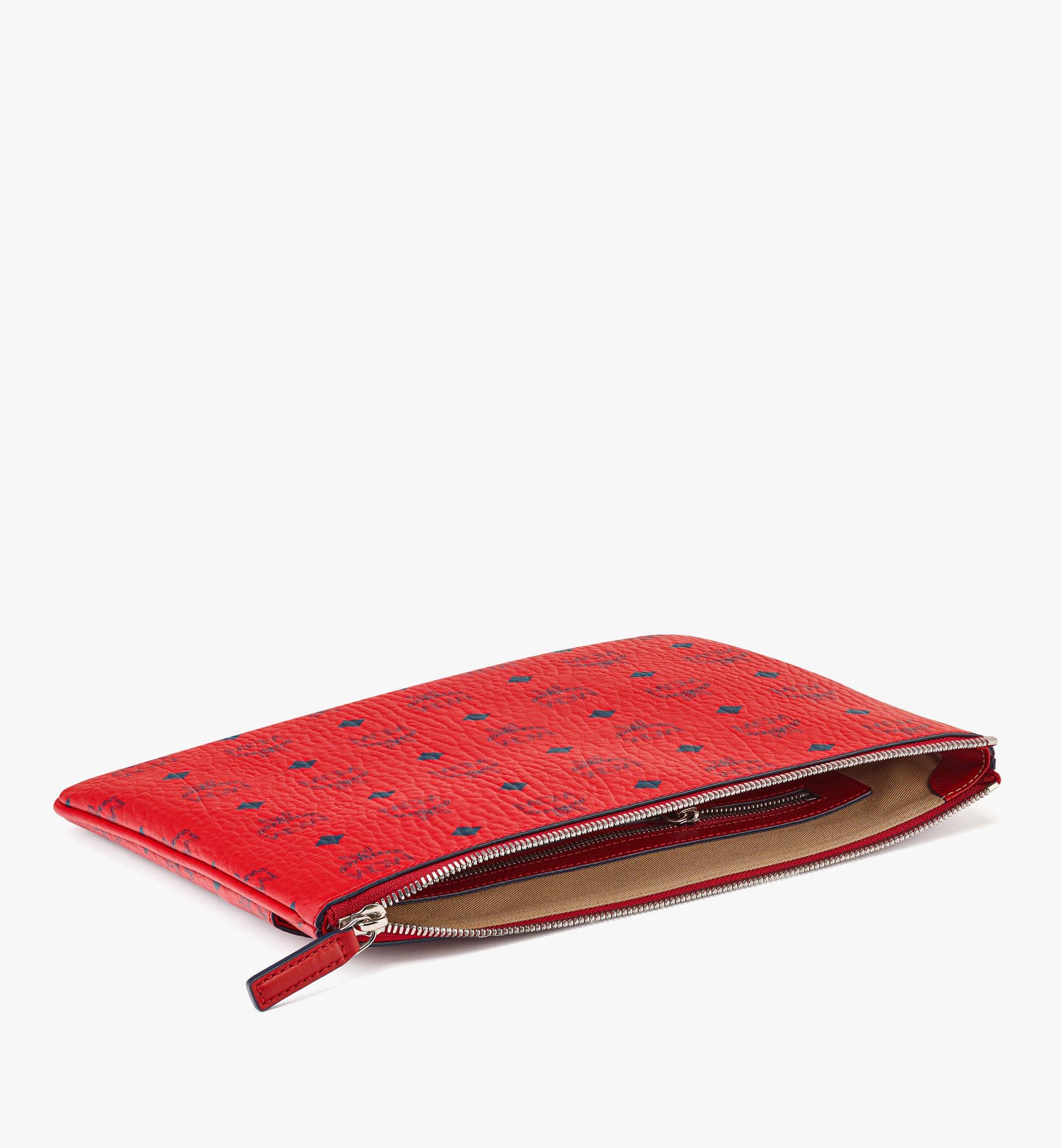 Red mcm best sale crossbody pouch