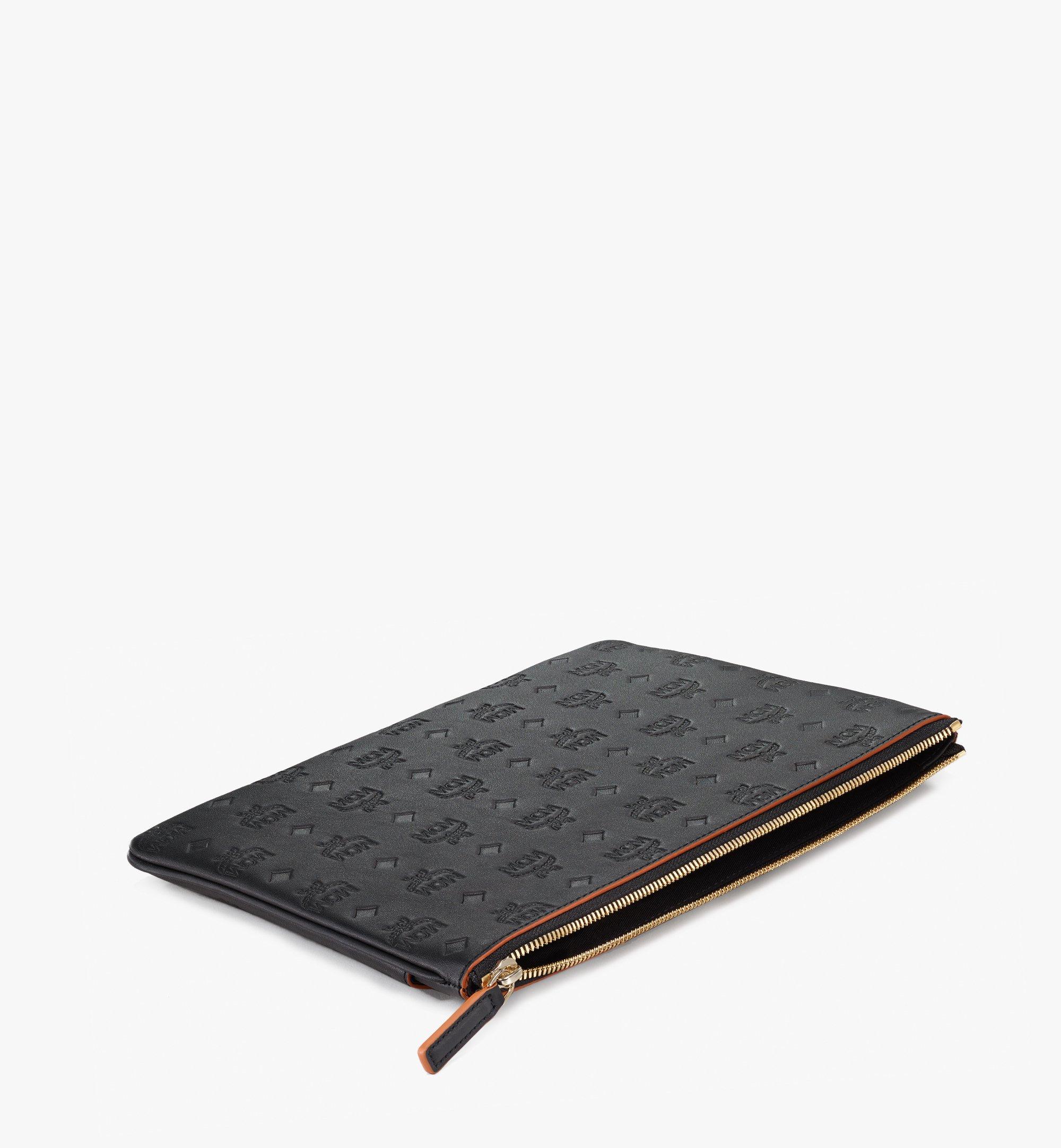 Aren Snap Wallet in Embossed Monogram Leather