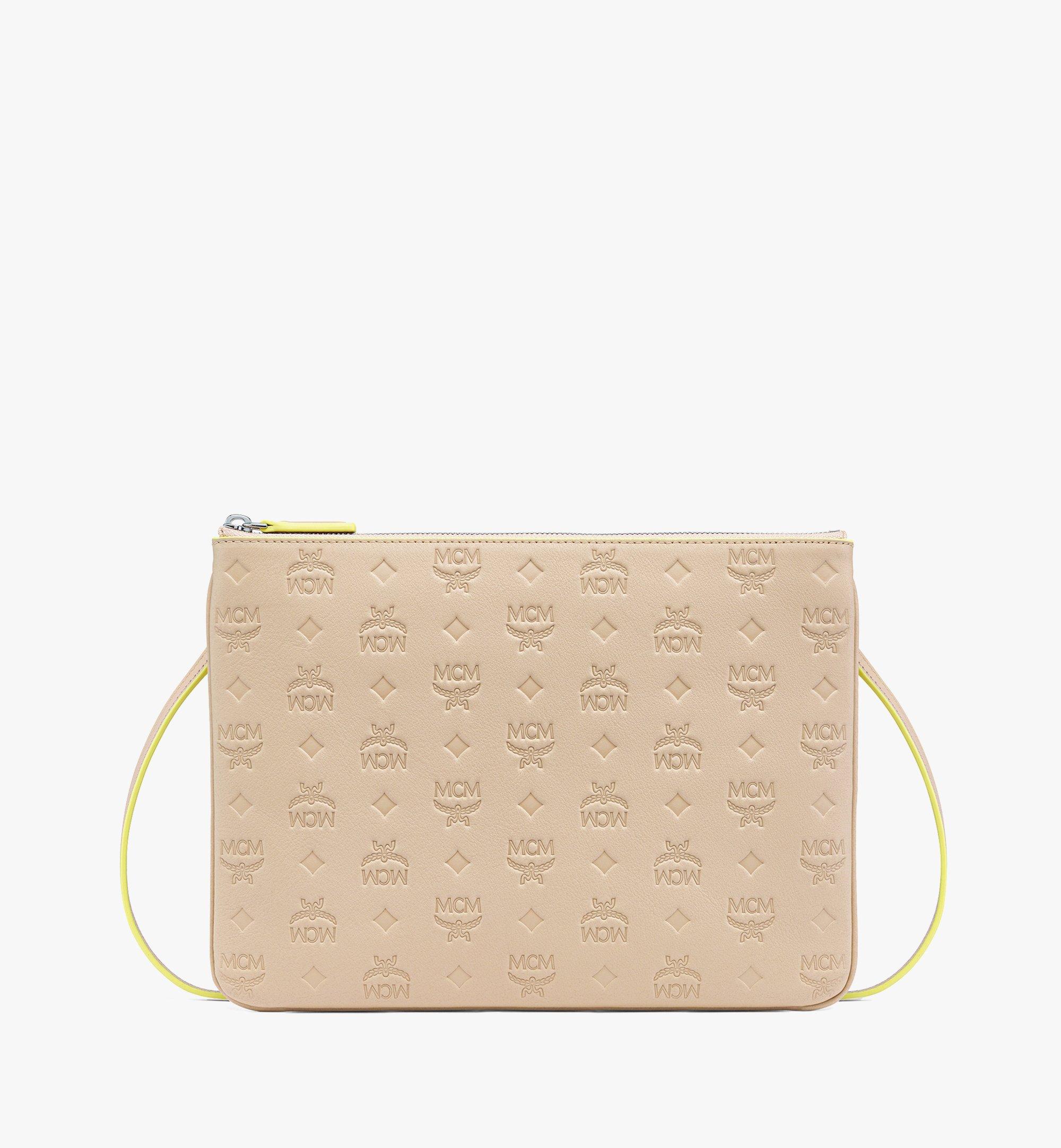 Medium Aren Crossbody Pouch in Monogram Leather Beige | MCM ®CN