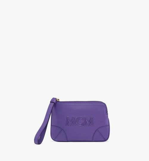 Aren Wristlet Zip Pouch in Spanish Calf Leather