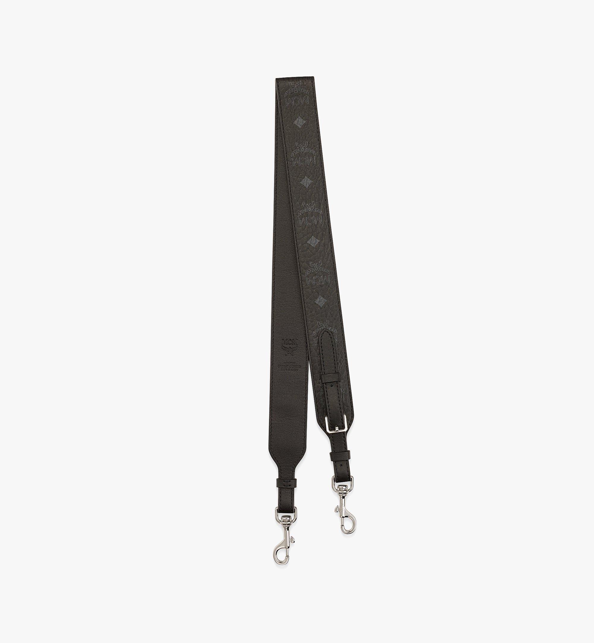 One Size Aren Shoulder Strap in Visetos Black | MCM ®AU