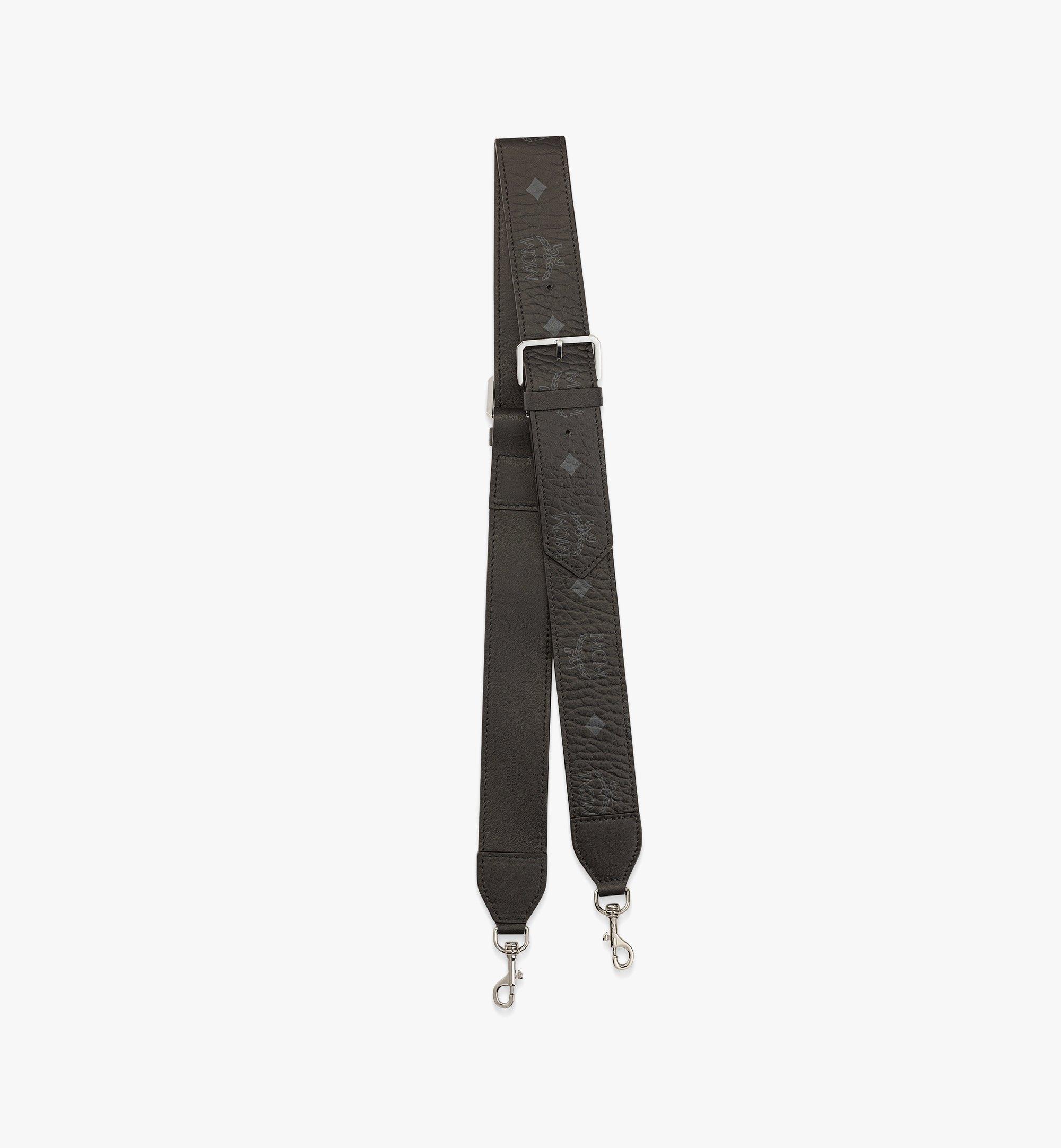 Adjustable Aren Buckle Shoulder Strap in Visetos Black | MCM ®MY