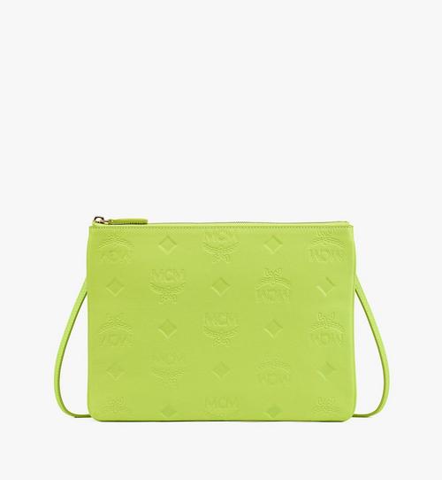 Crossbody Pouch in Embossed Monogram Leather