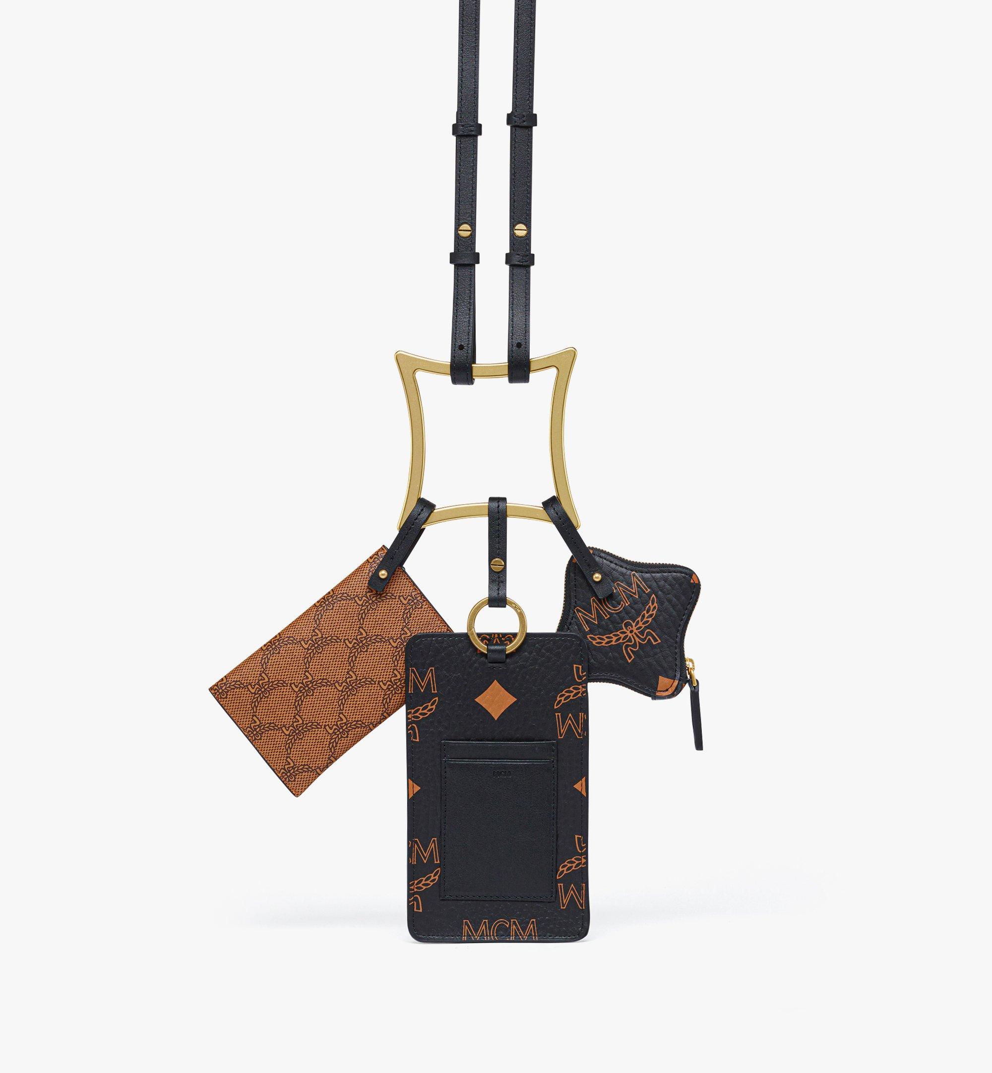 MCM Diamond Trilogie Crossbody Pouch in Monogram Mix Black MYZEAAK01BK001 Alternate View 2