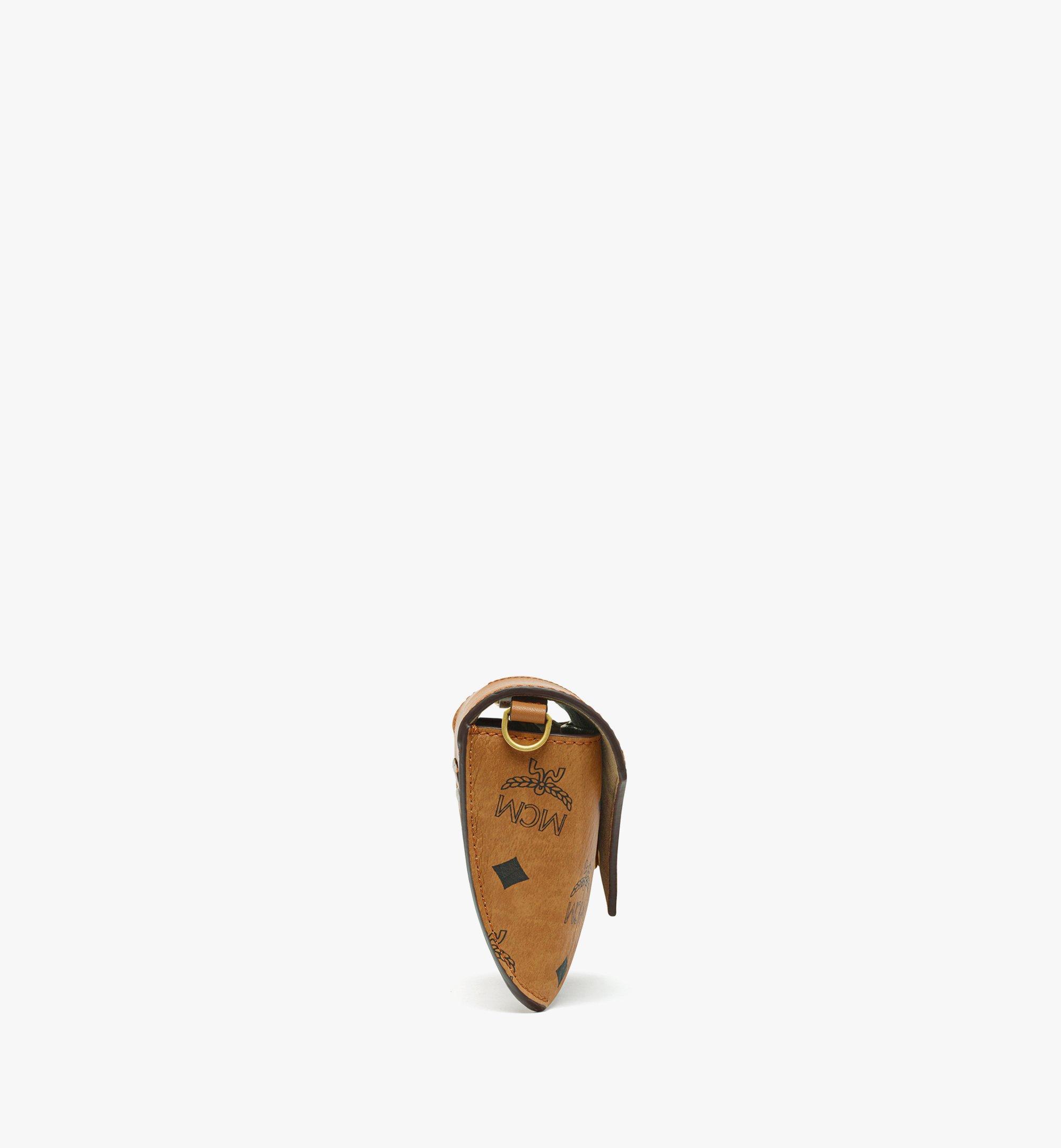 MCM Diamond Crossbody w/ AirPods Pro Charm in Visetos Cognac MYZEAAK04CO001 Alternate View 1