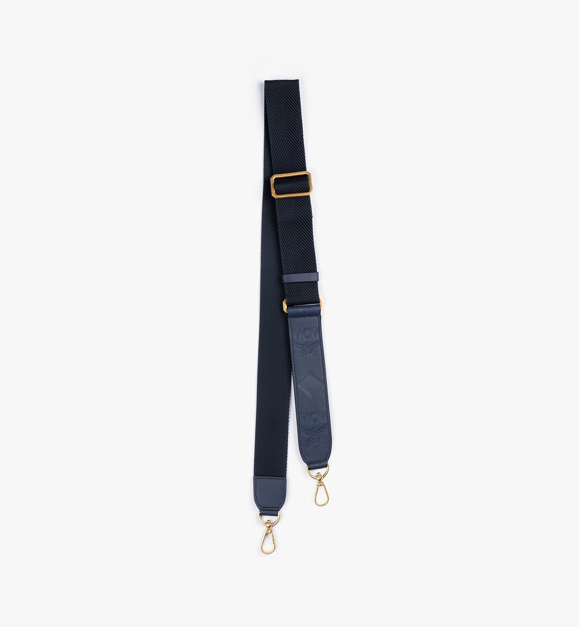 MCM Aren gewebter Schulterriemen aus Leder mit Monogramm Blue MYZEATA05VW001 Noch mehr sehen 1
