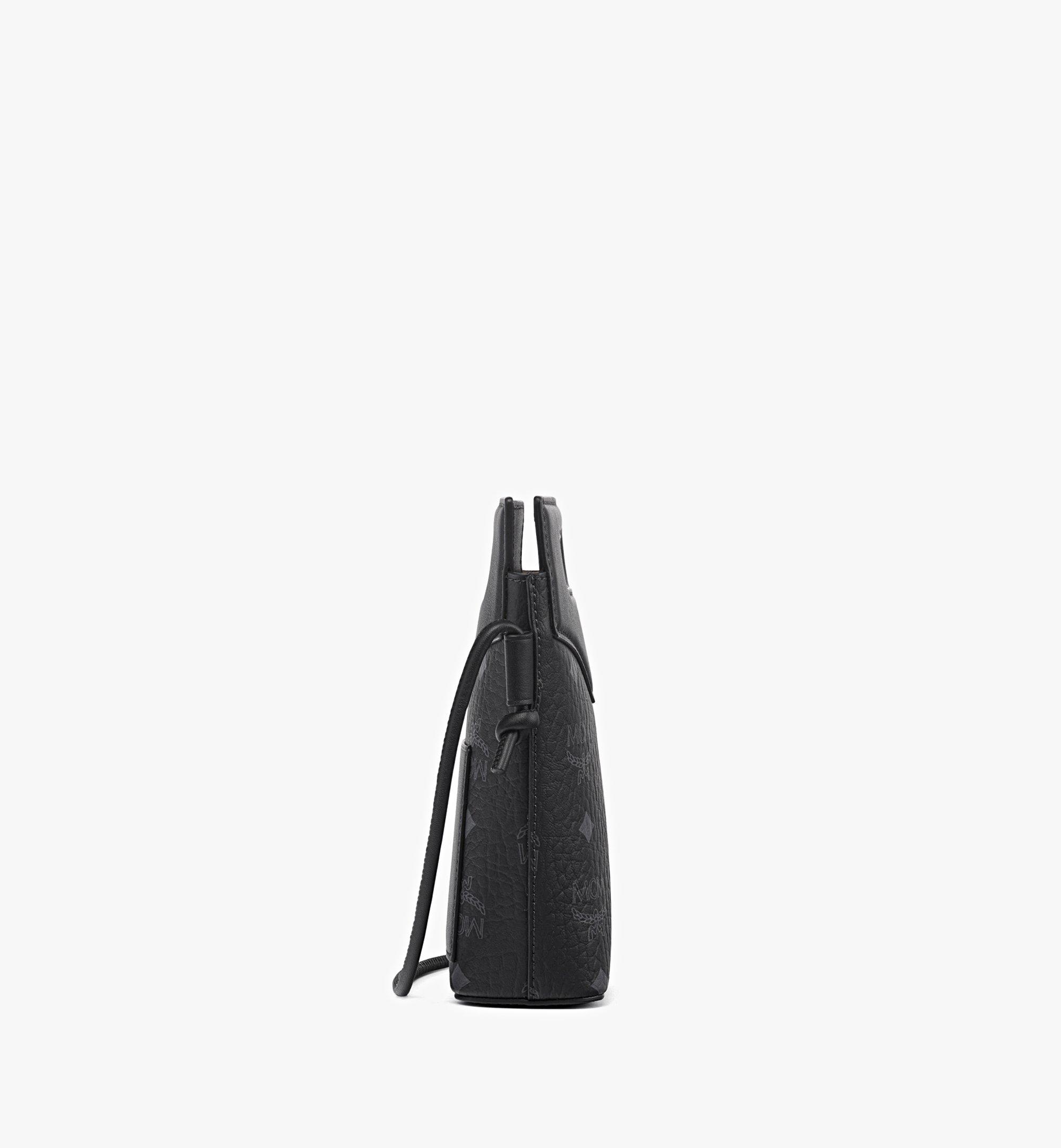 MCM Visetos皮革混搭钻石形斜挎手拿包 Black MYZFSAK01BK001 更多视角 1
