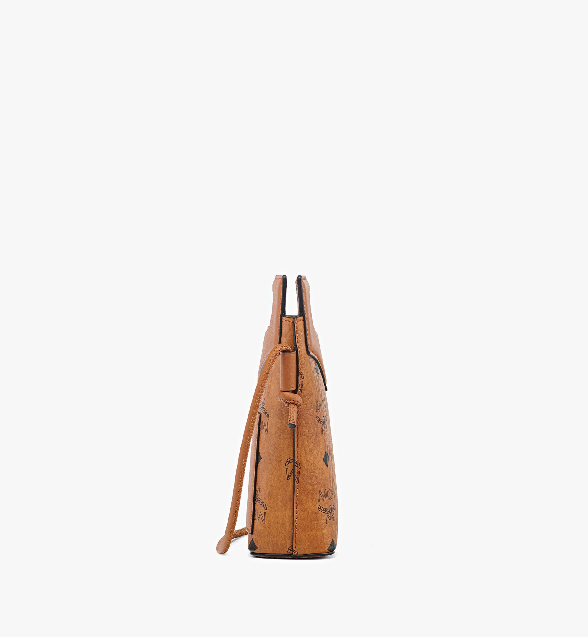 MCM Diamond Pouch zum Umhängen in Visetos Leder-Mix Cognac MYZFSAK01CO001 Noch mehr sehen 1