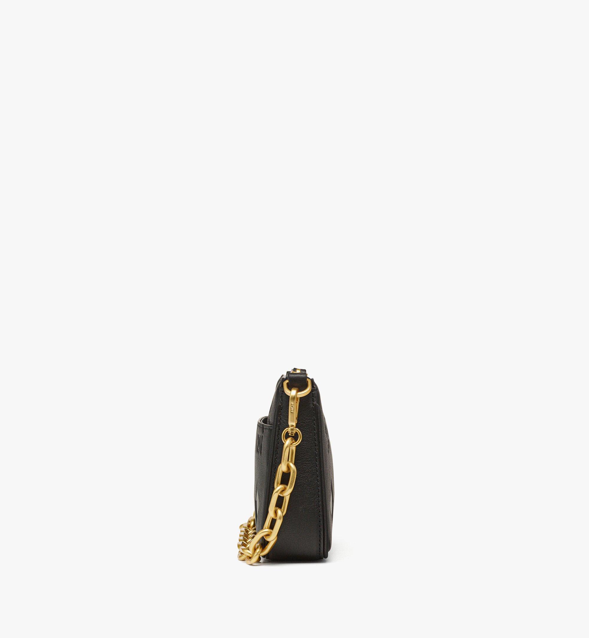 MCM Aren Chain Crossbody in Maxi Monogram Leather Black MYZFSTA01BK001 Alternate View 1