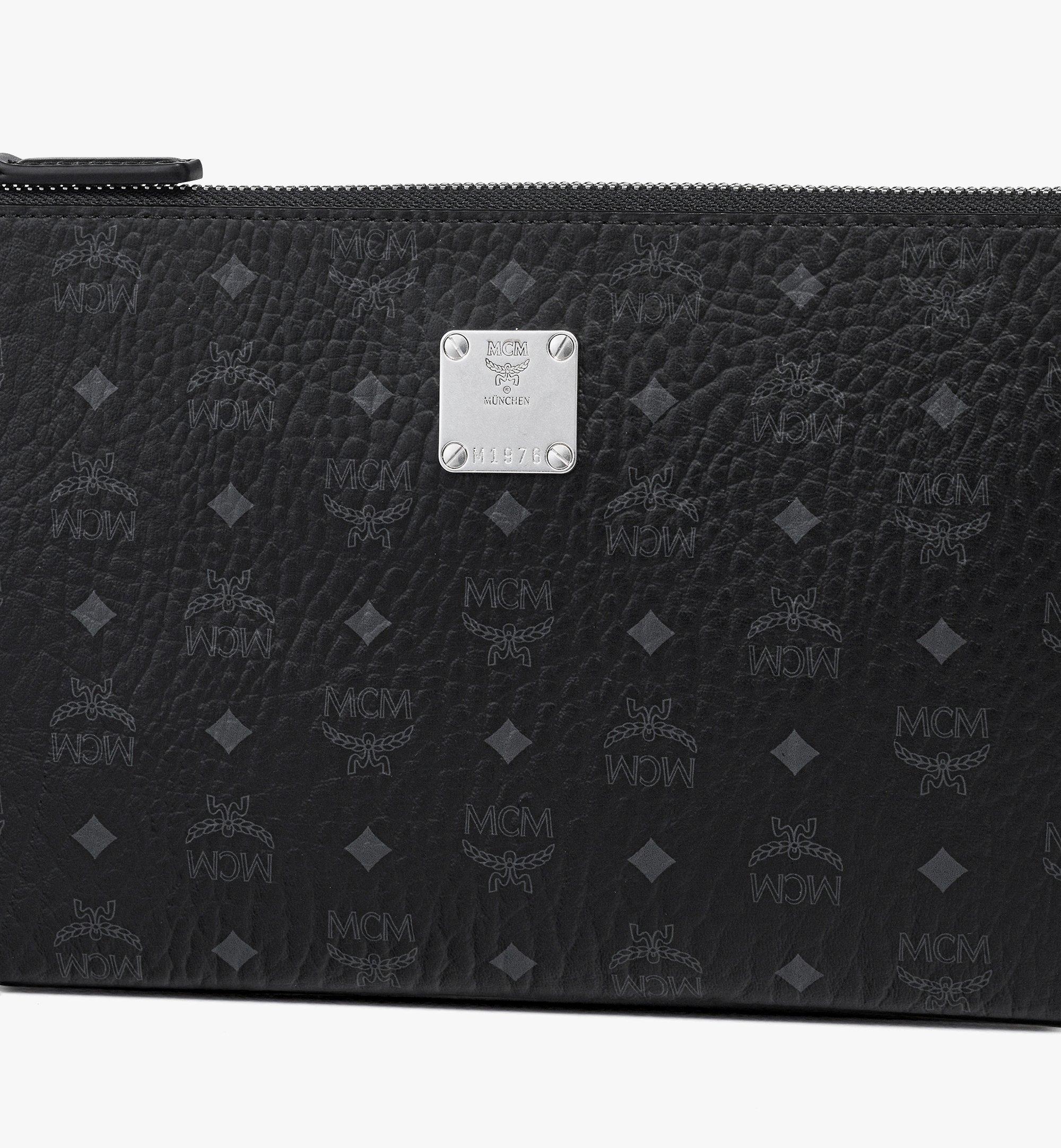 MCM Aren Crossbody Pouch in Visetos Black MYZGATA01BK001 Alternate View 4