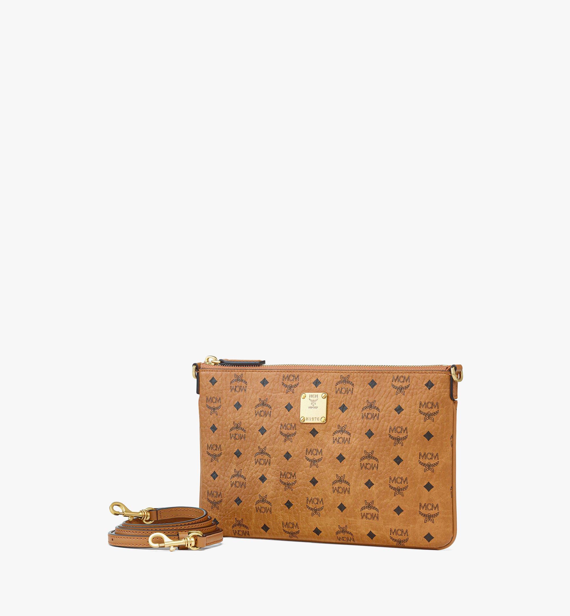 MCM Aren Crossbody Pouch in Visetos Cognac MYZGATA01CO001 Alternate View 1