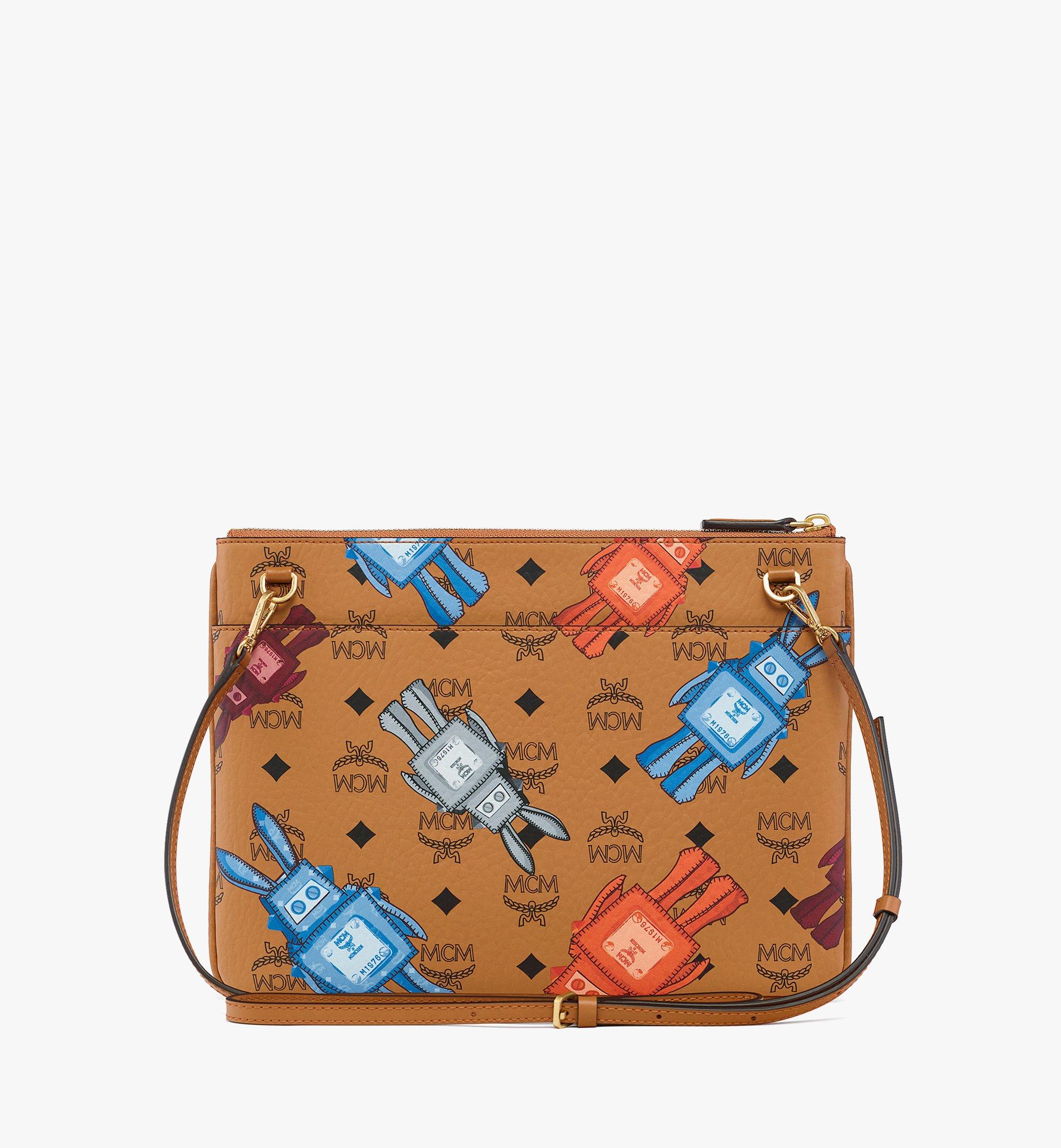 Medium Aren Crossbody Pouch in Rabot Visetos Cognac | MCM ®US